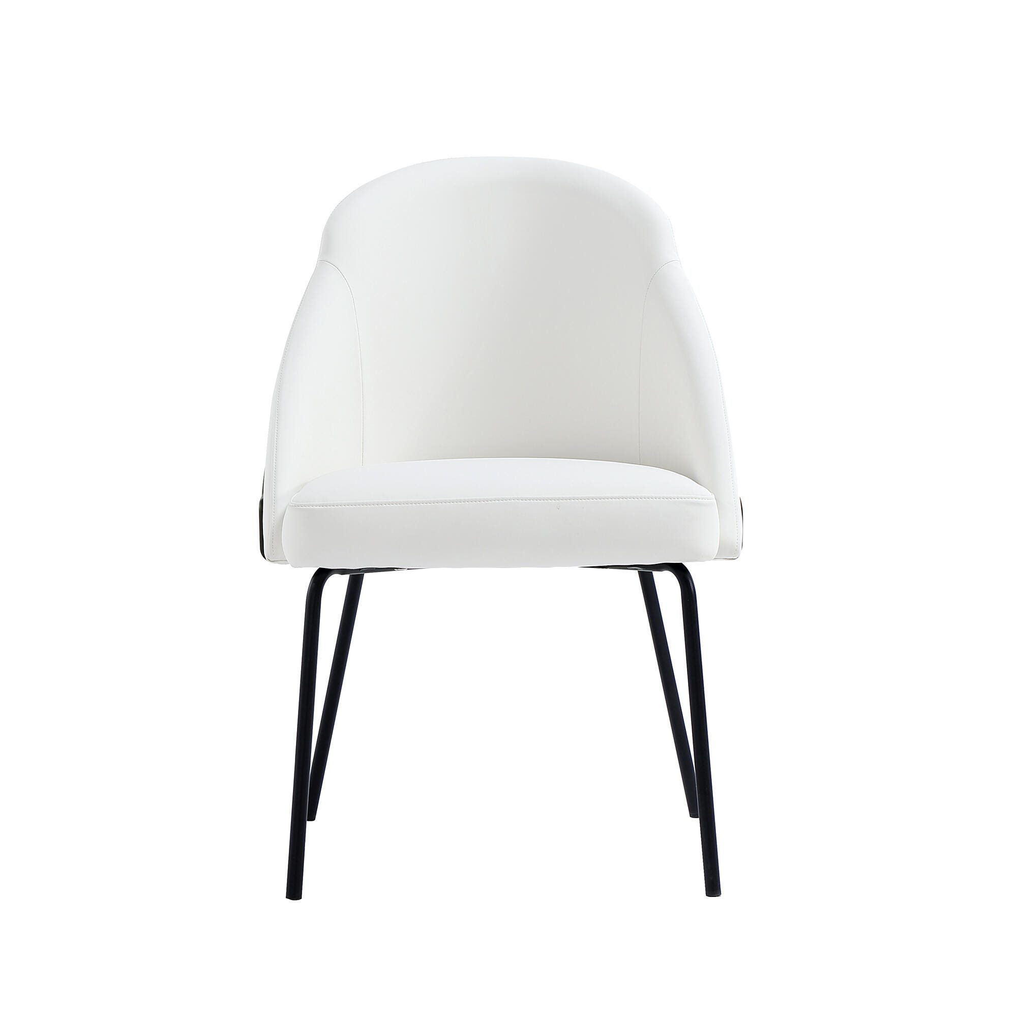 Manhattan Comfort Gracie Dining Chair, White/Black, large