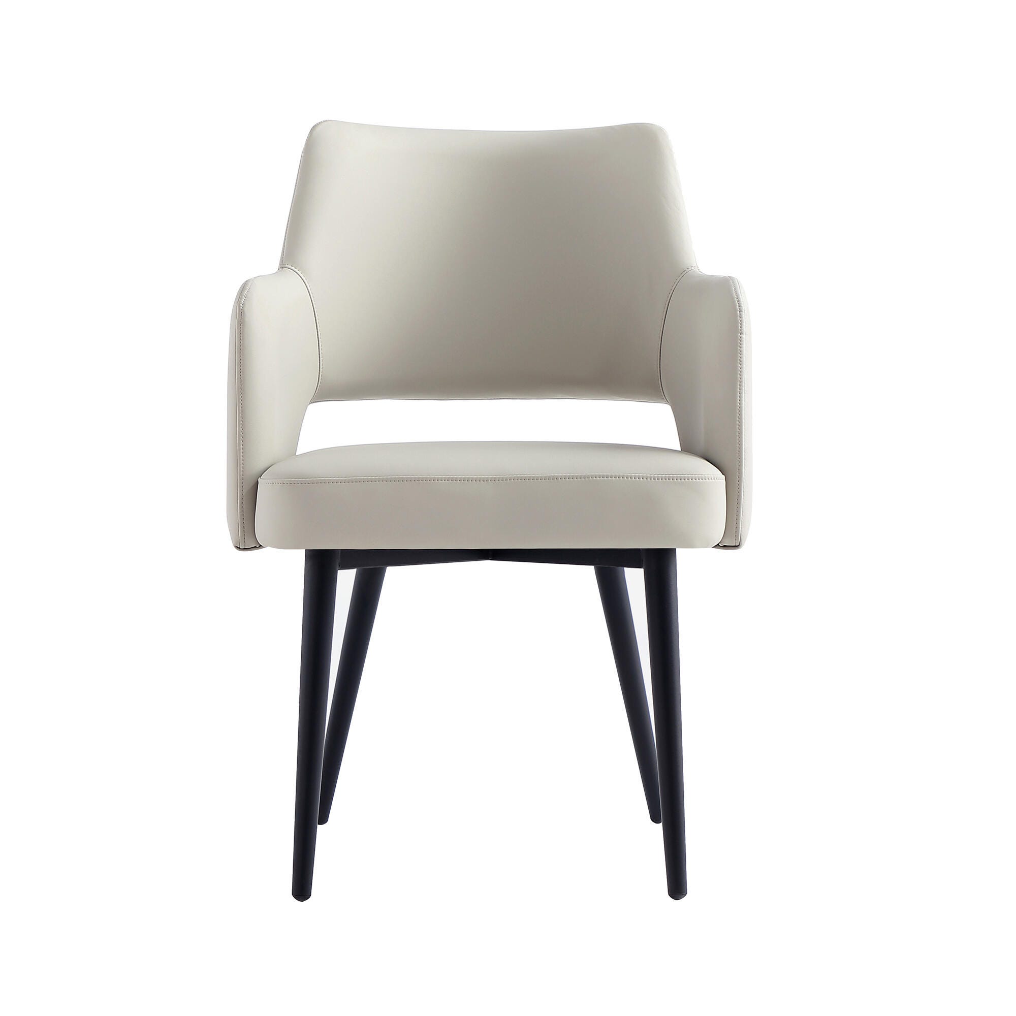Manhattan Comfort Tremont Dining Arm Chair, Stone, large