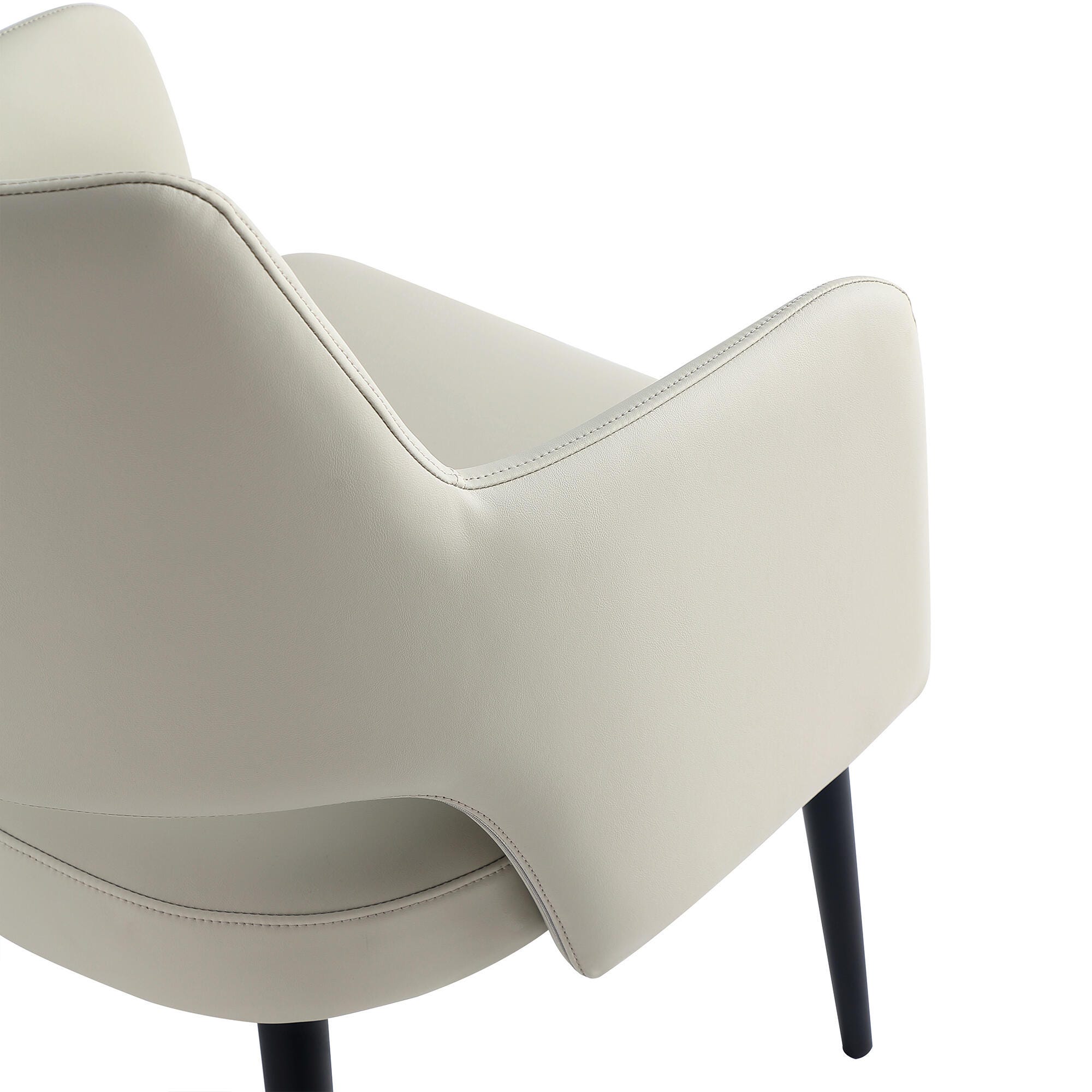 Manhattan Comfort Tremont Dining Arm Chair, Stone, large