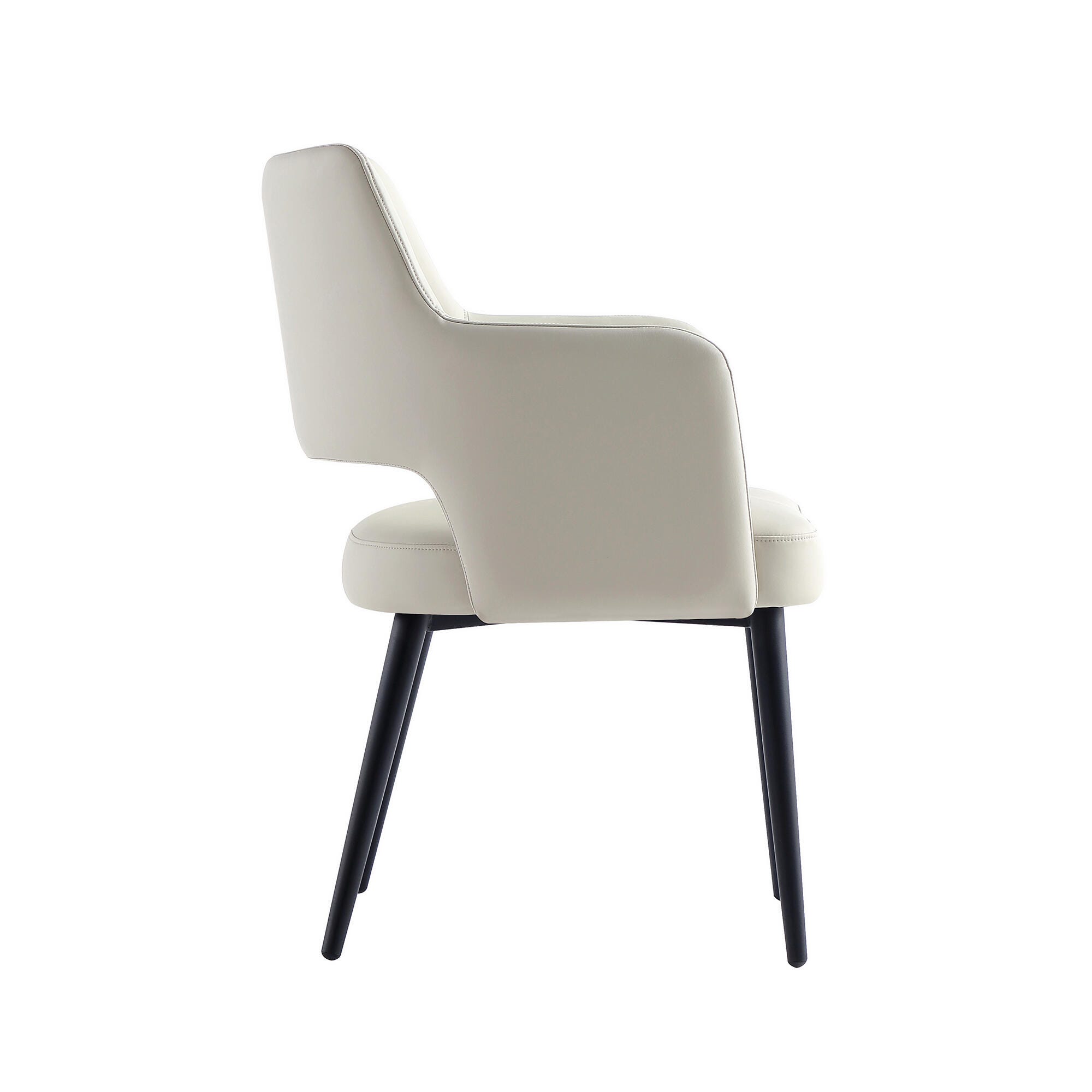 Manhattan Comfort Tremont Dining Arm Chair, Stone, large