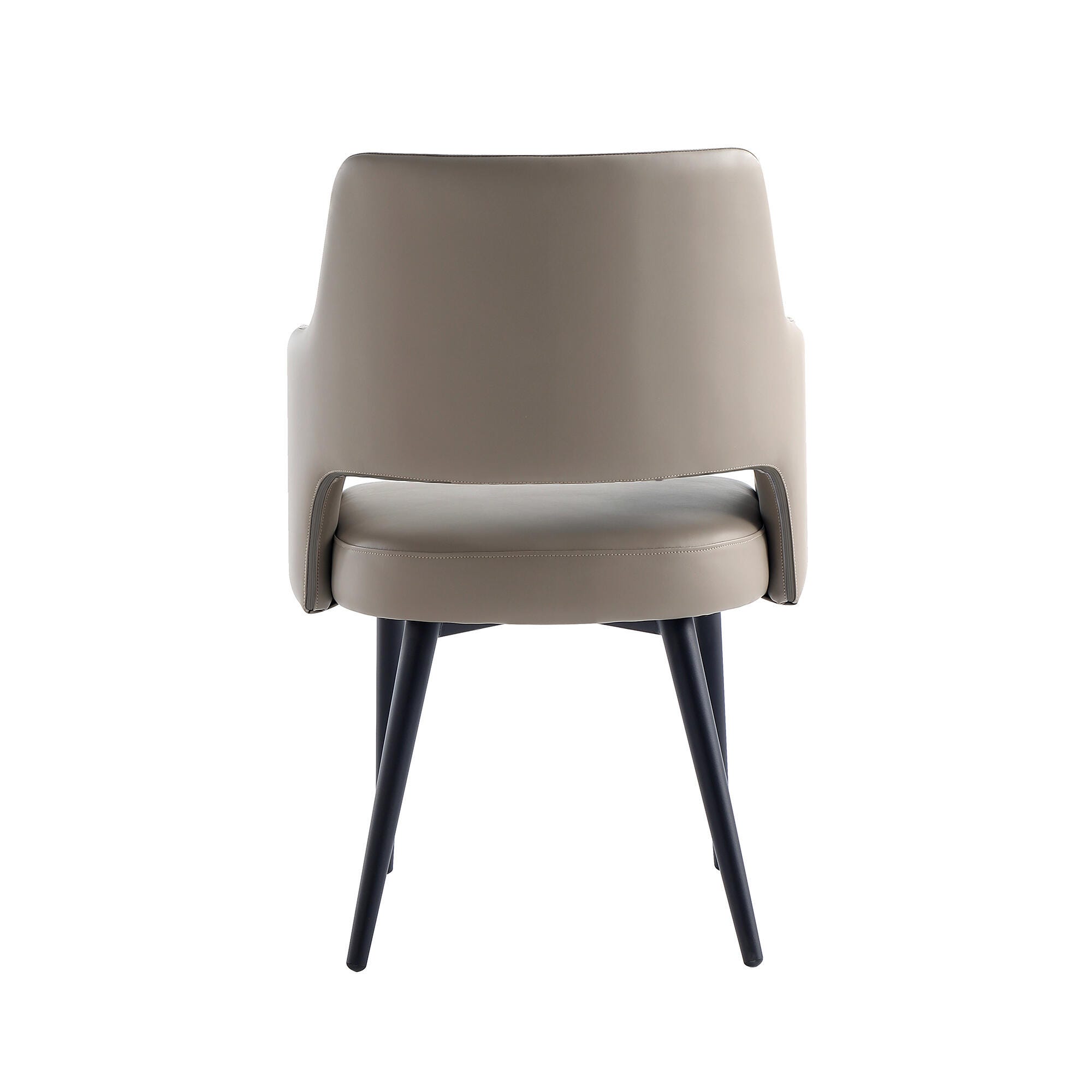 Manhattan Comfort Tremont Dining Arm Chair, Taupe, large
