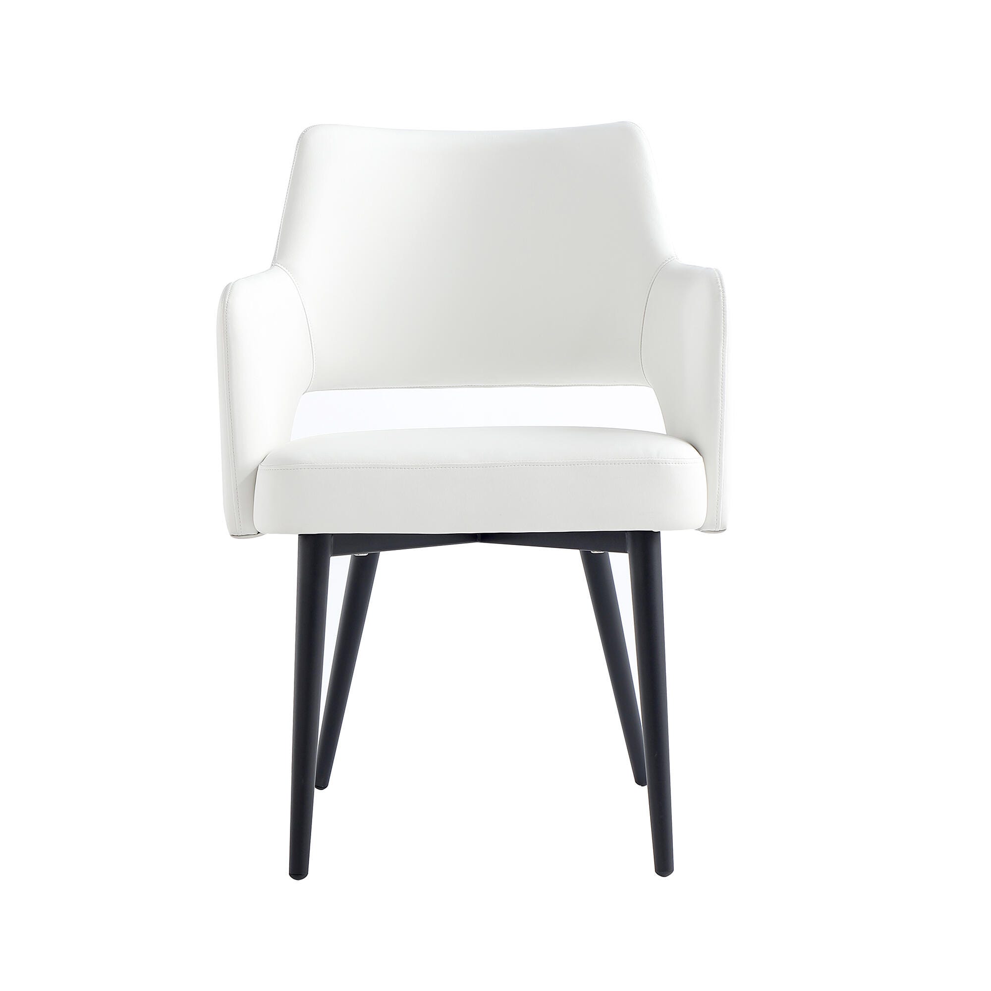 Manhattan Comfort Tremont Dining Arm Chair, White, large