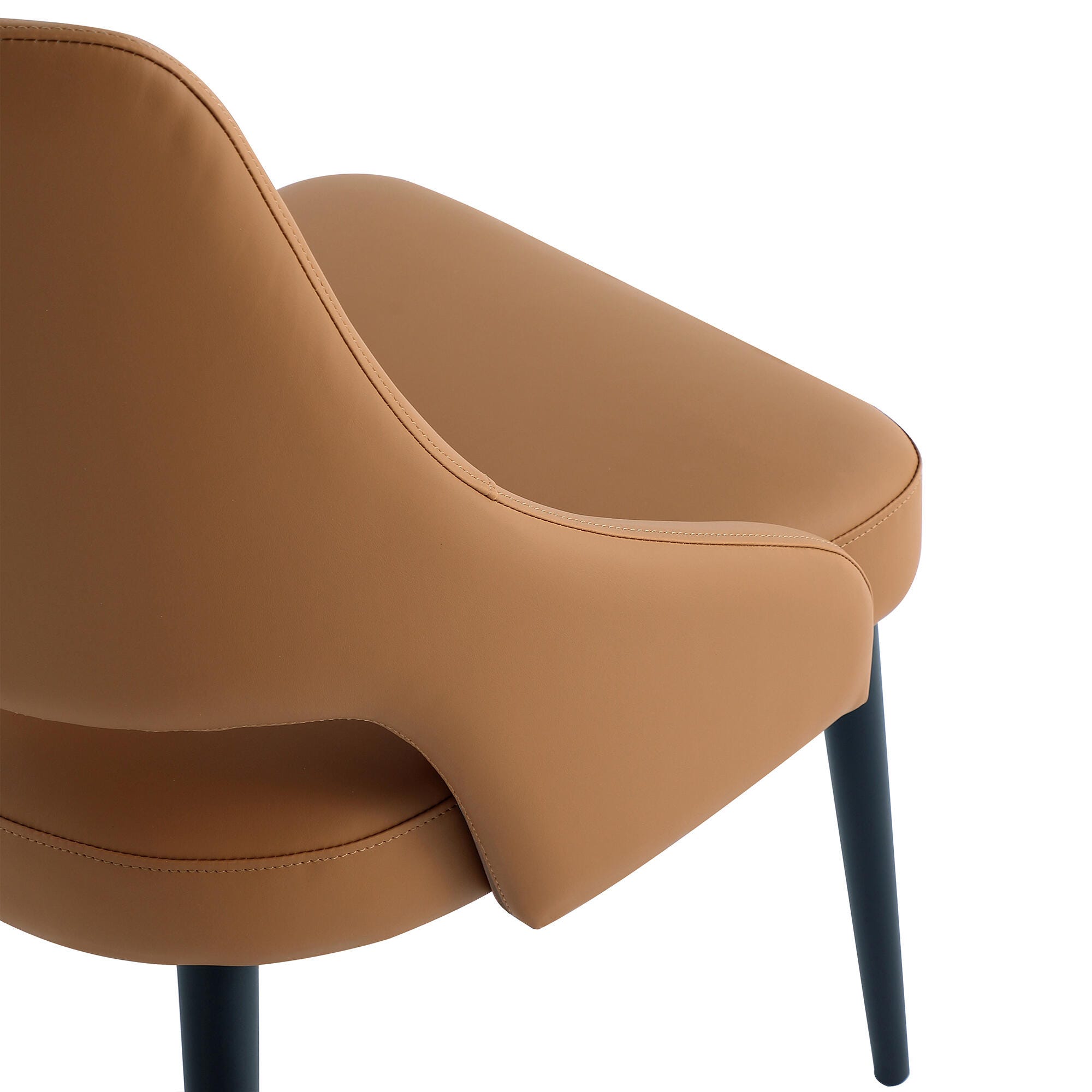 Manhattan Comfort Tremont Dining Chair, Saddle, large