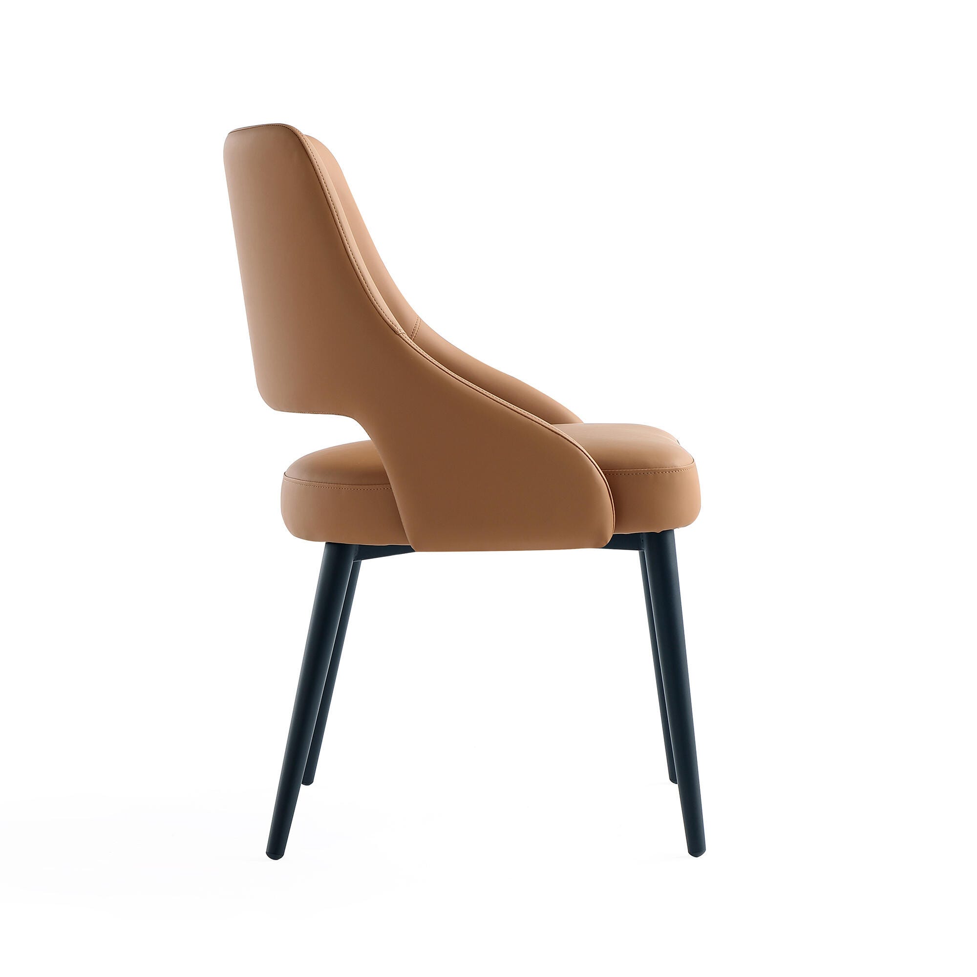 Manhattan Comfort Tremont Dining Chair, Saddle, large