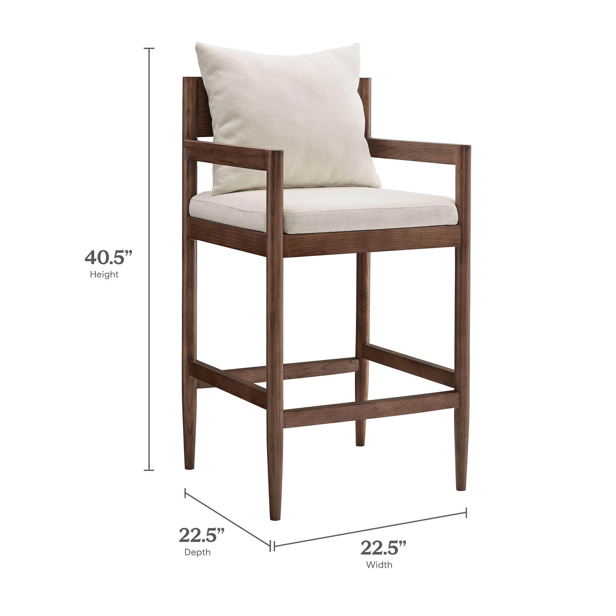 Modway Remington Bar Height Bar Stool, Salt, large
