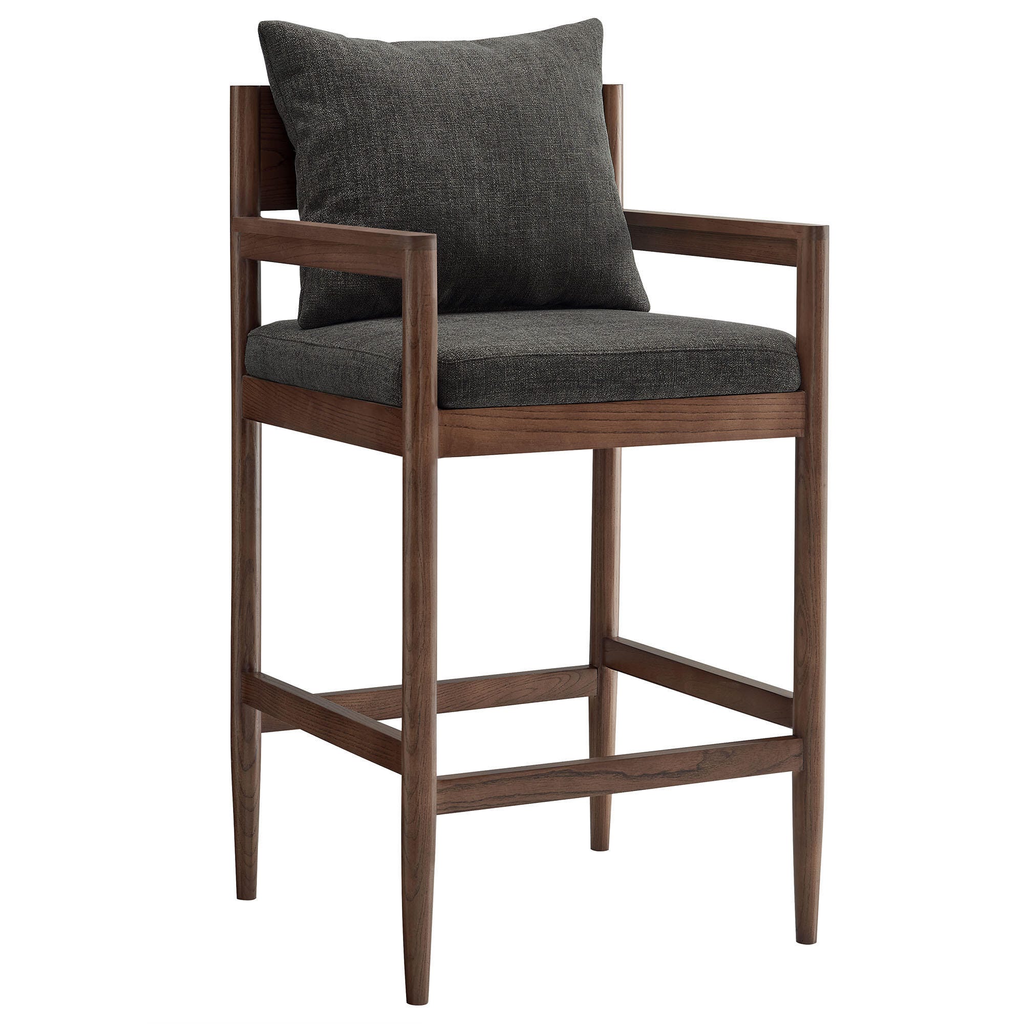 Modway Remington Bar Height Bar Stool, Charcoal, large