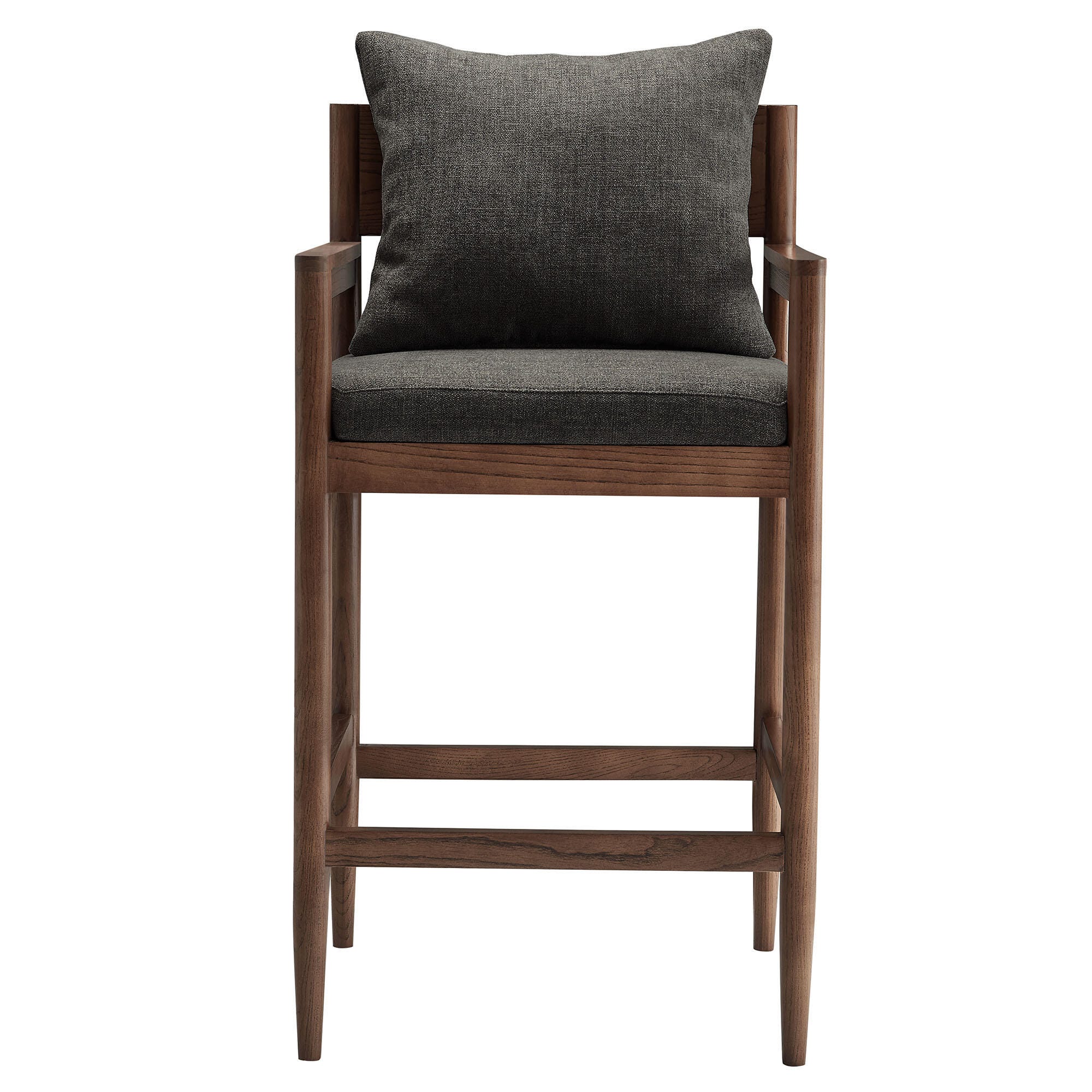 Modway Remington Bar Height Bar Stool, Charcoal, large