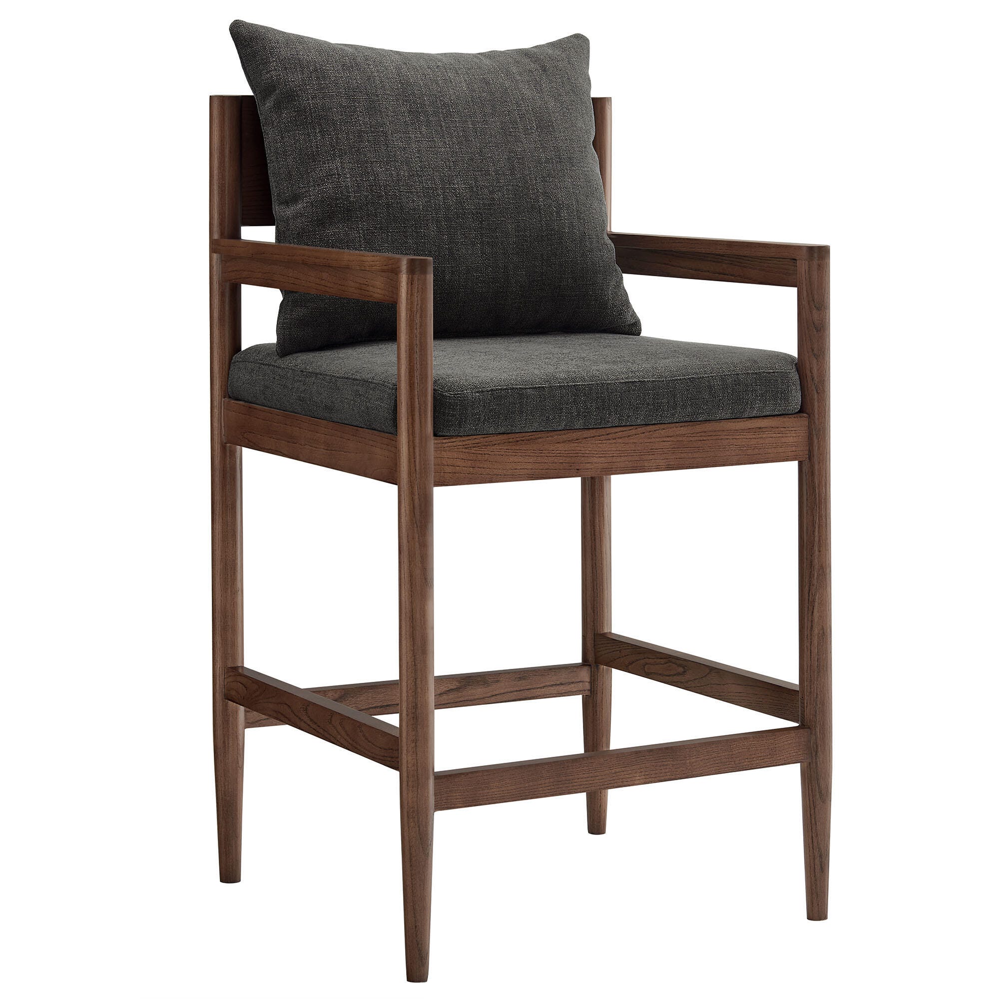 Modway Remington Counter Height Bar Stool, Charcoal, large