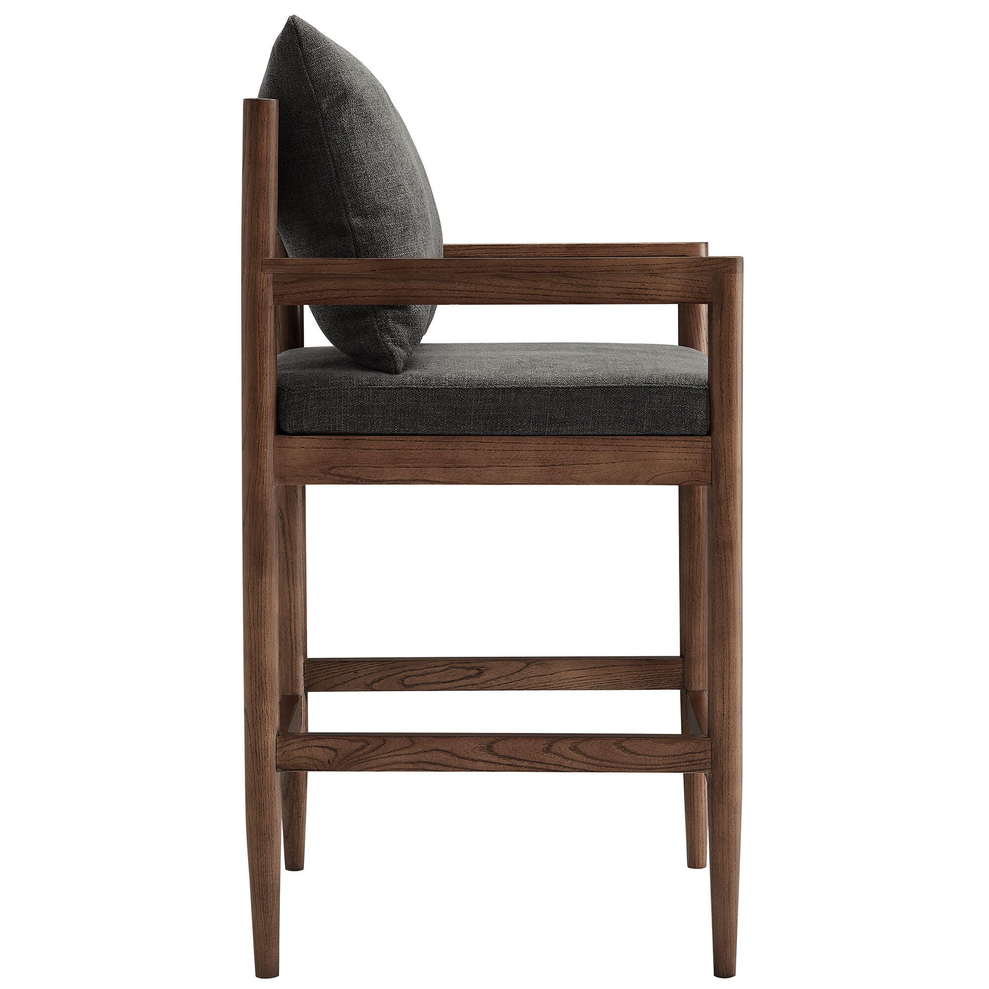 Modway Remington Counter Height Bar Stool, Charcoal, large