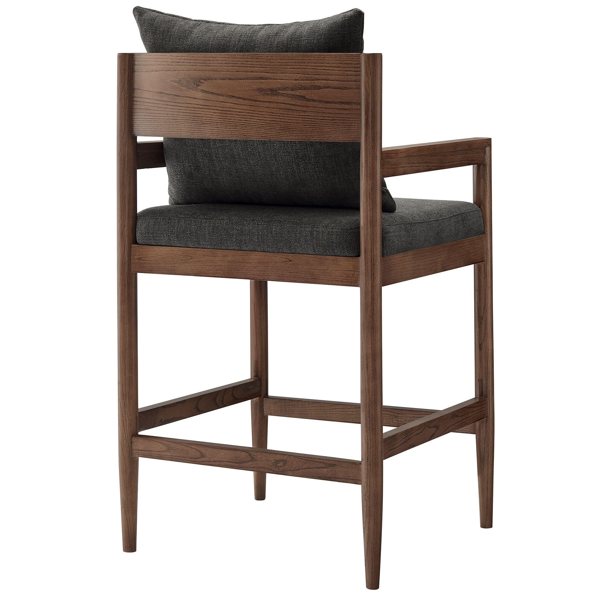 Modway Remington Counter Height Bar Stool, Charcoal, large
