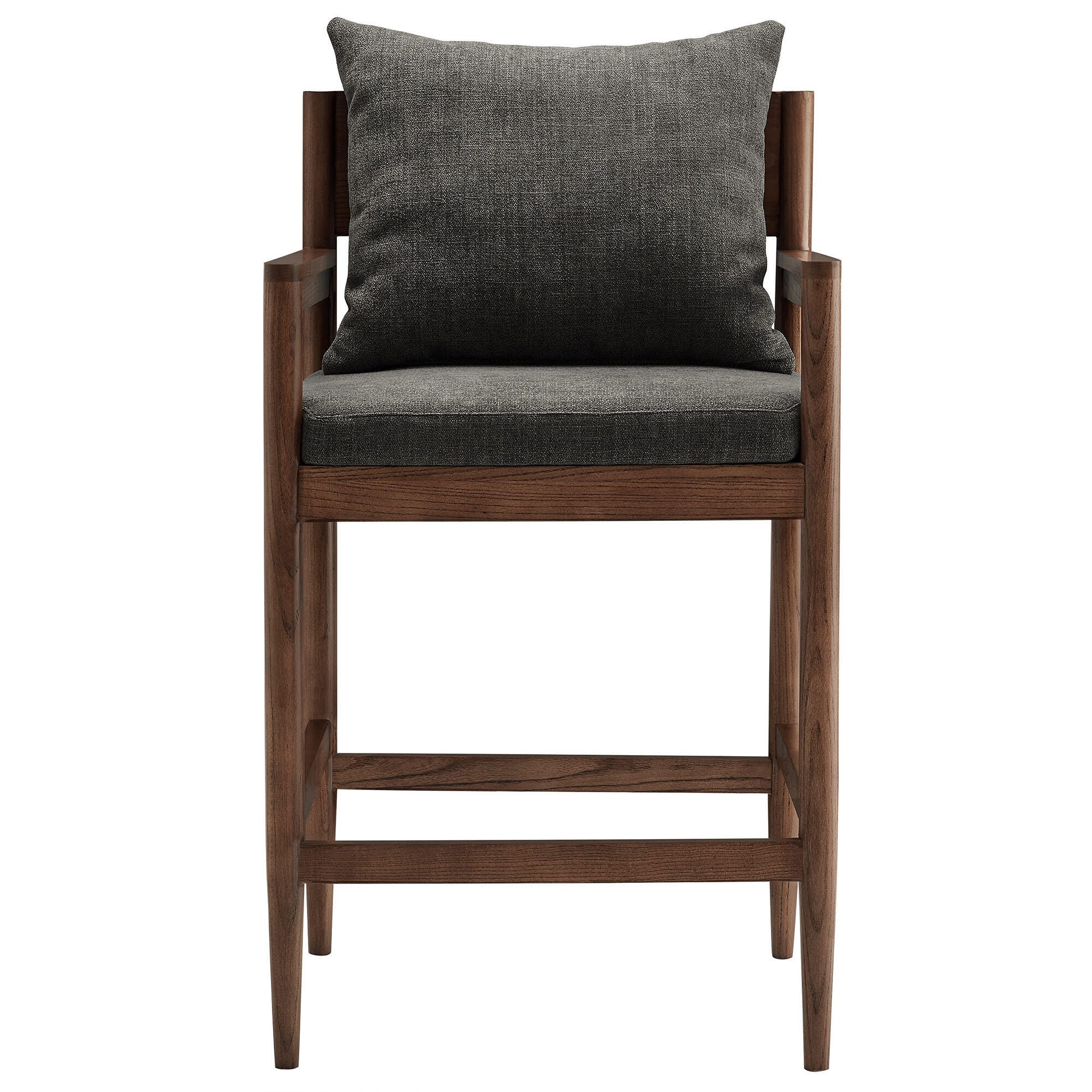Modway Remington Counter Height Bar Stool, Charcoal, large