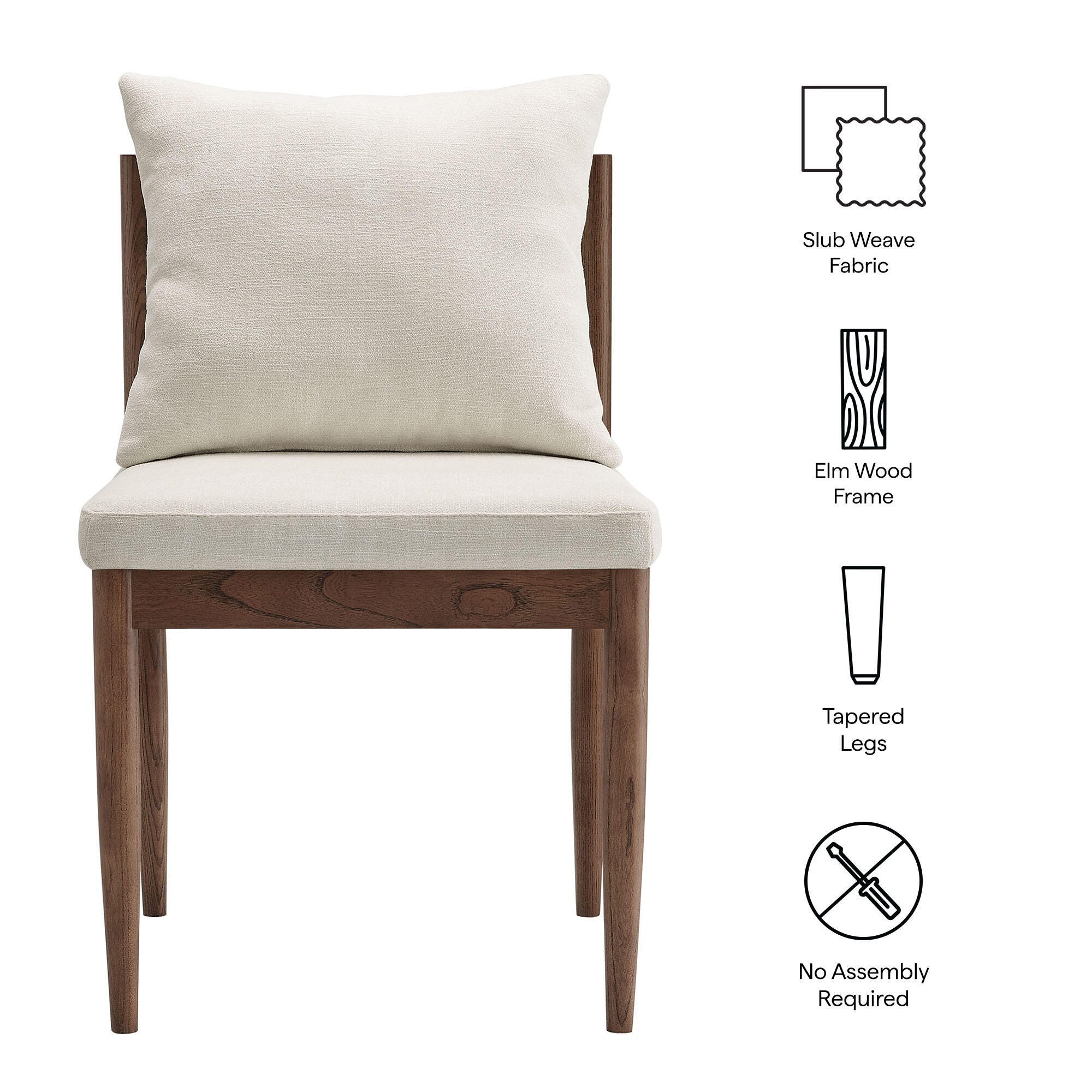 Modway Remington Dining Chair, Salt, large