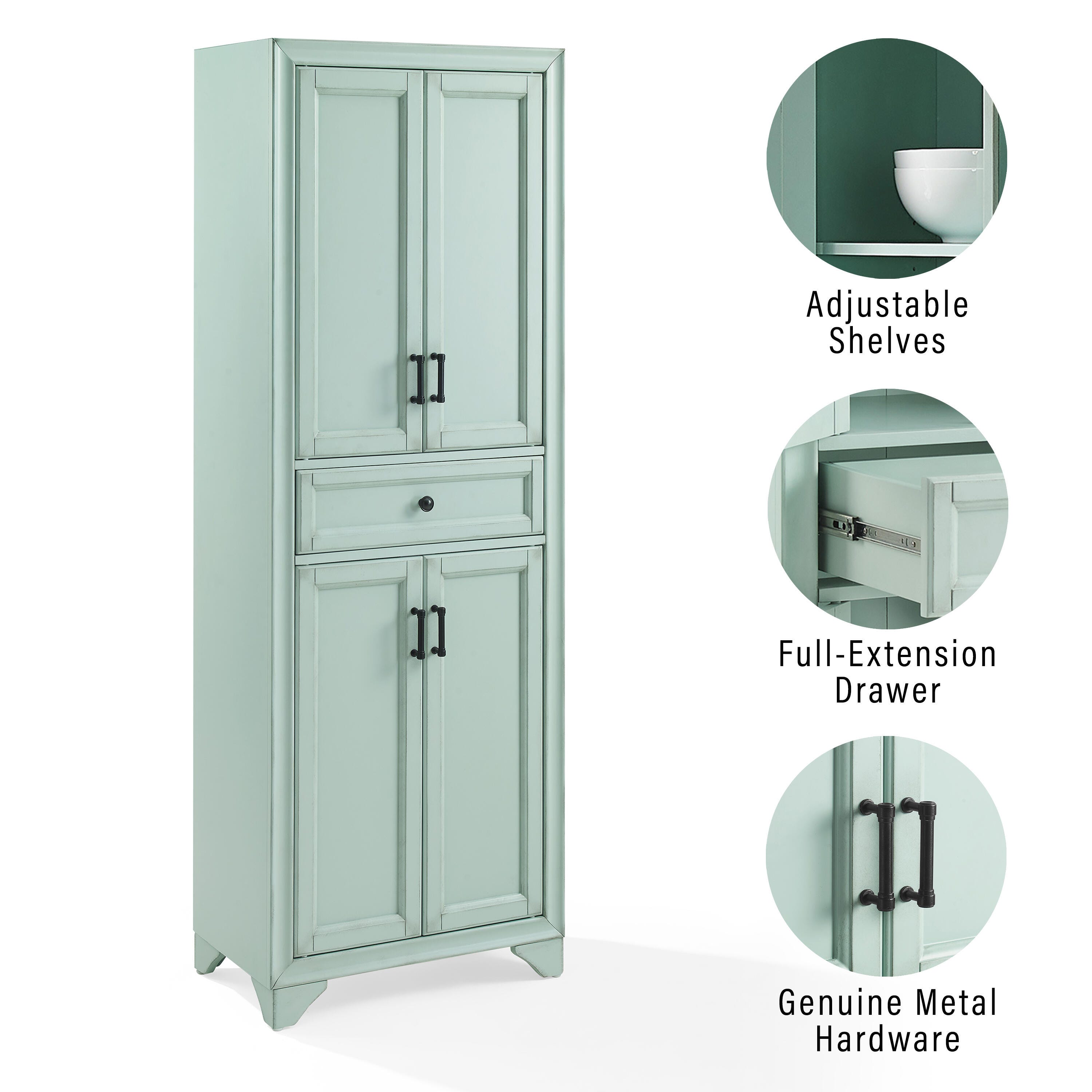 Crosley Furniture Tara Storage Pantry, , large