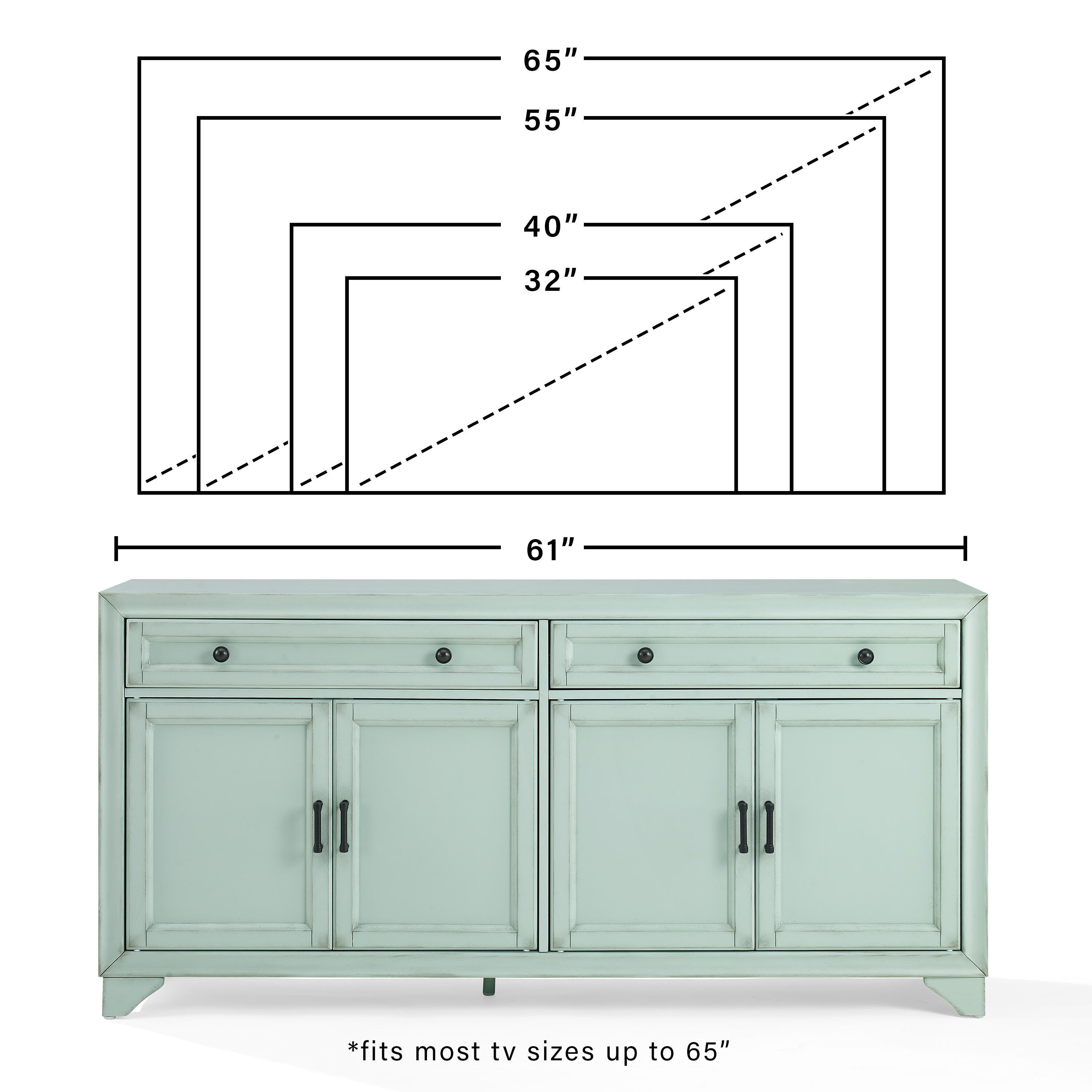 Crosley Furniture Tara Sideboard, , large