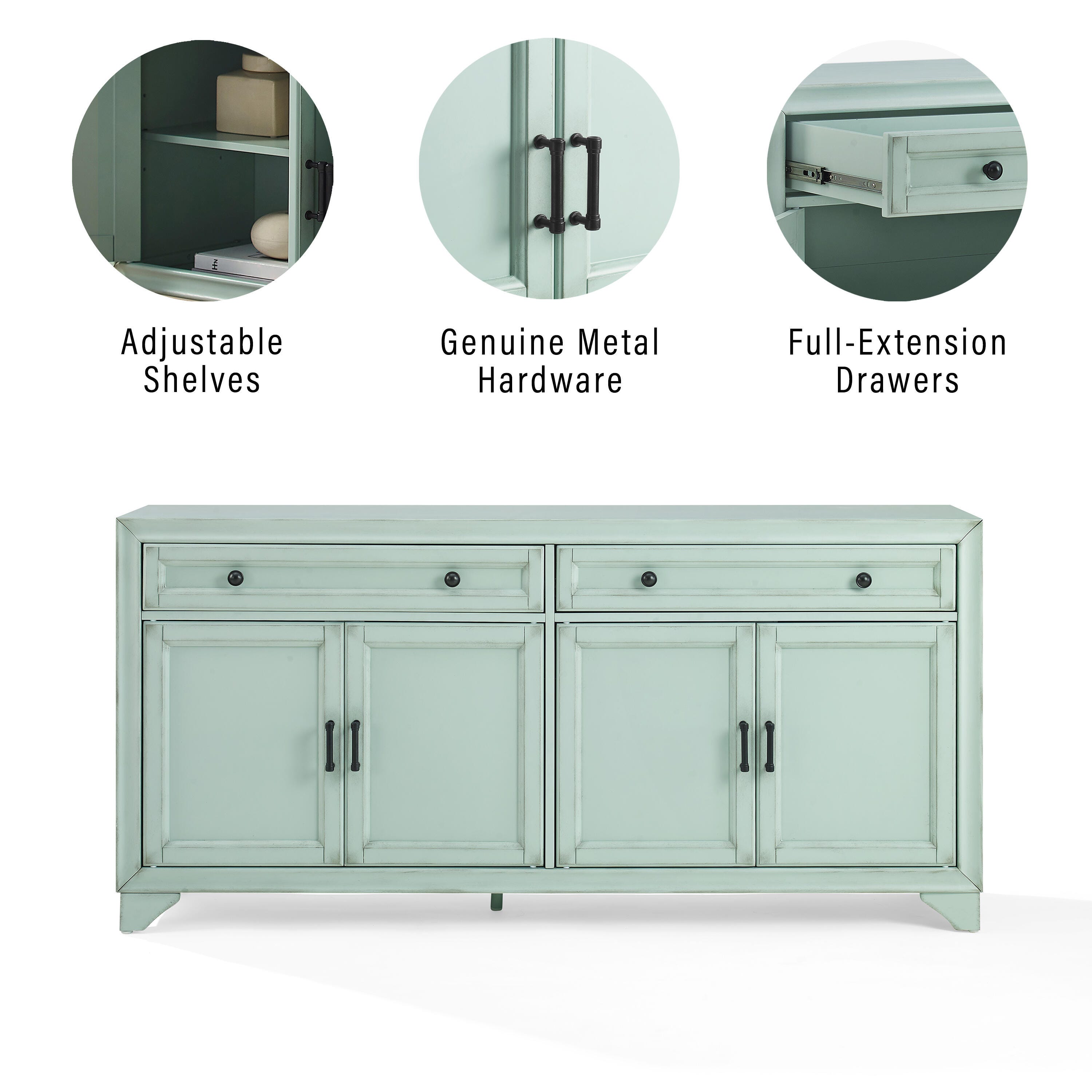 Crosley Furniture Tara Sideboard, , large