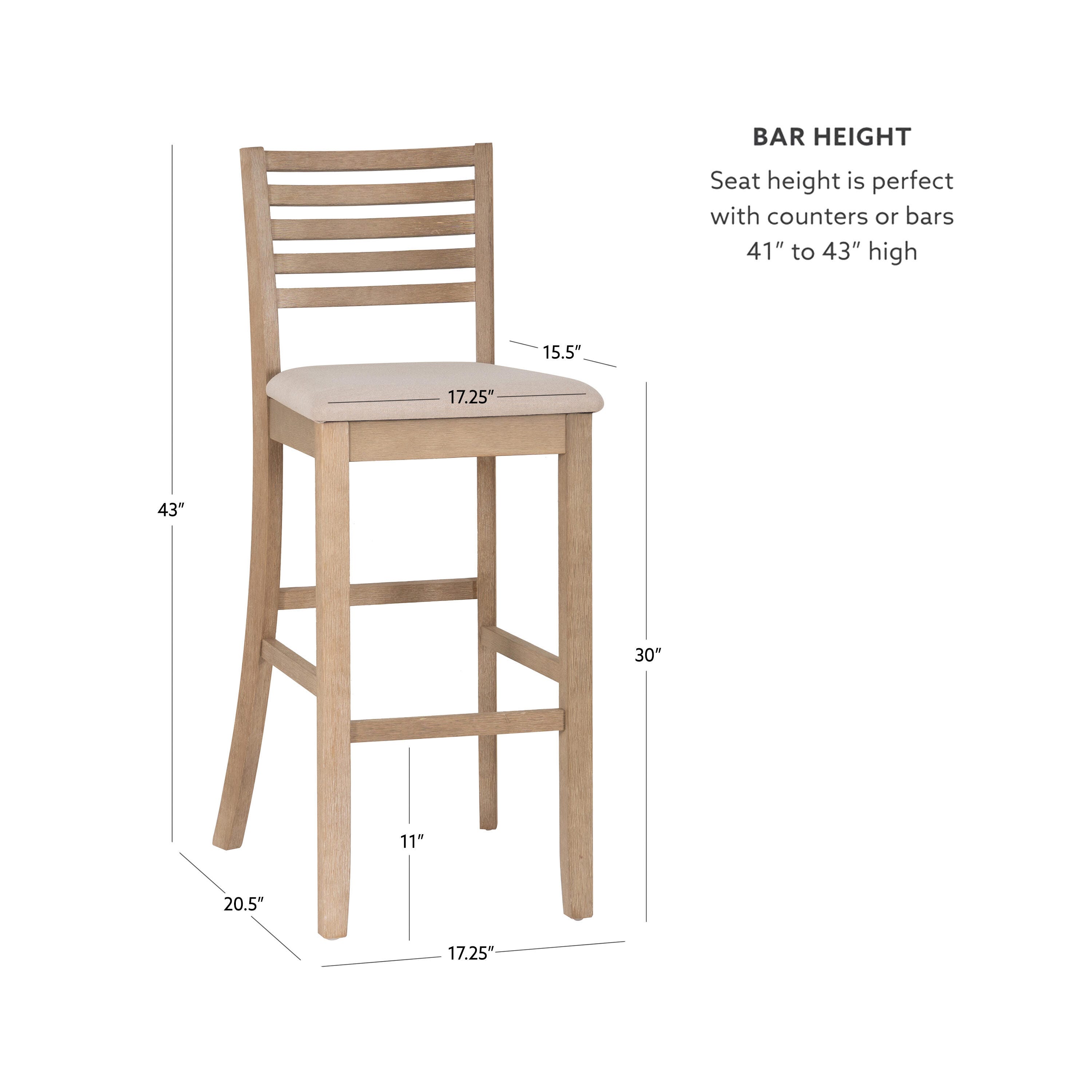 Linon Bar Stool, , large