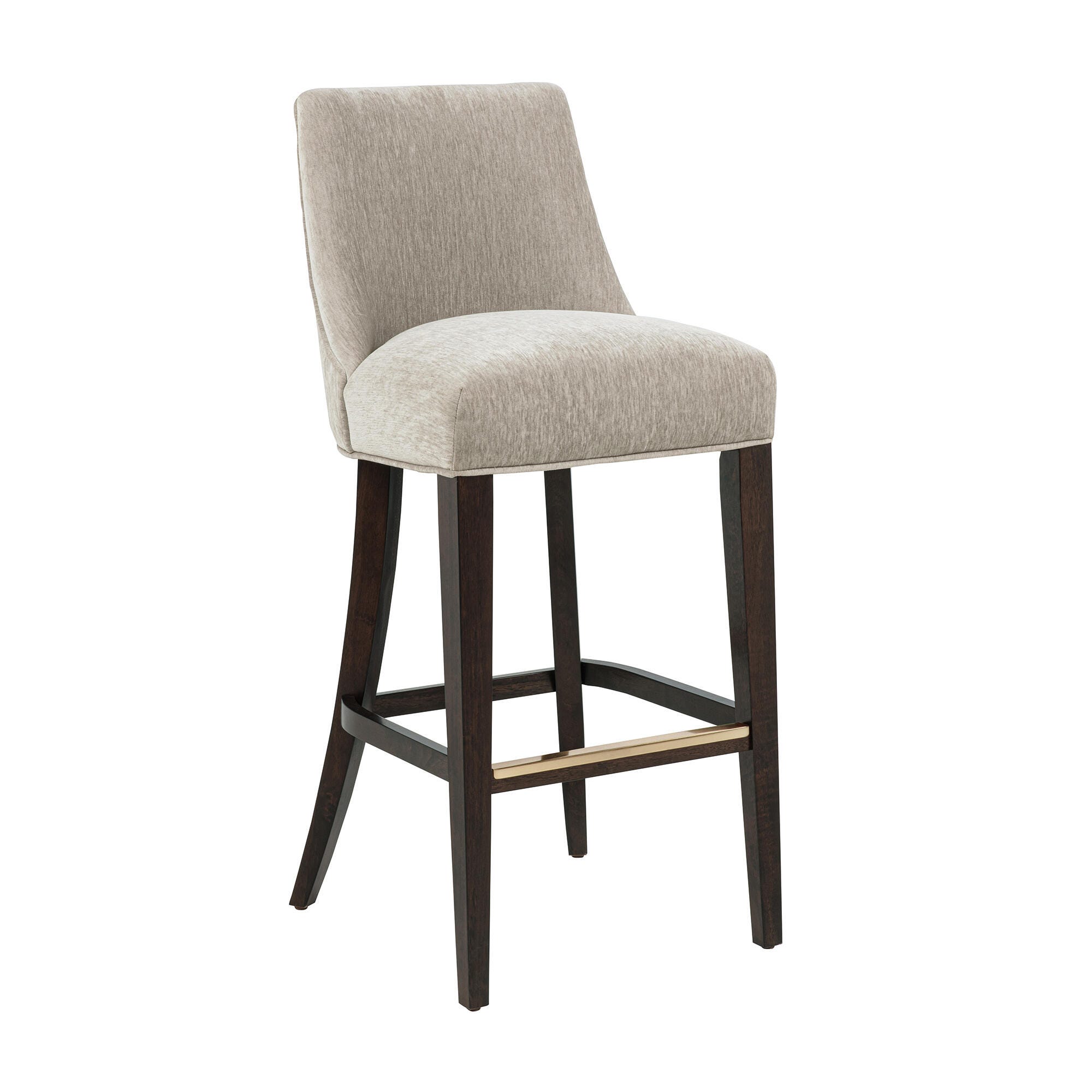 Manhattan Comfort Beever Bar Height Barstool, Taupe, large