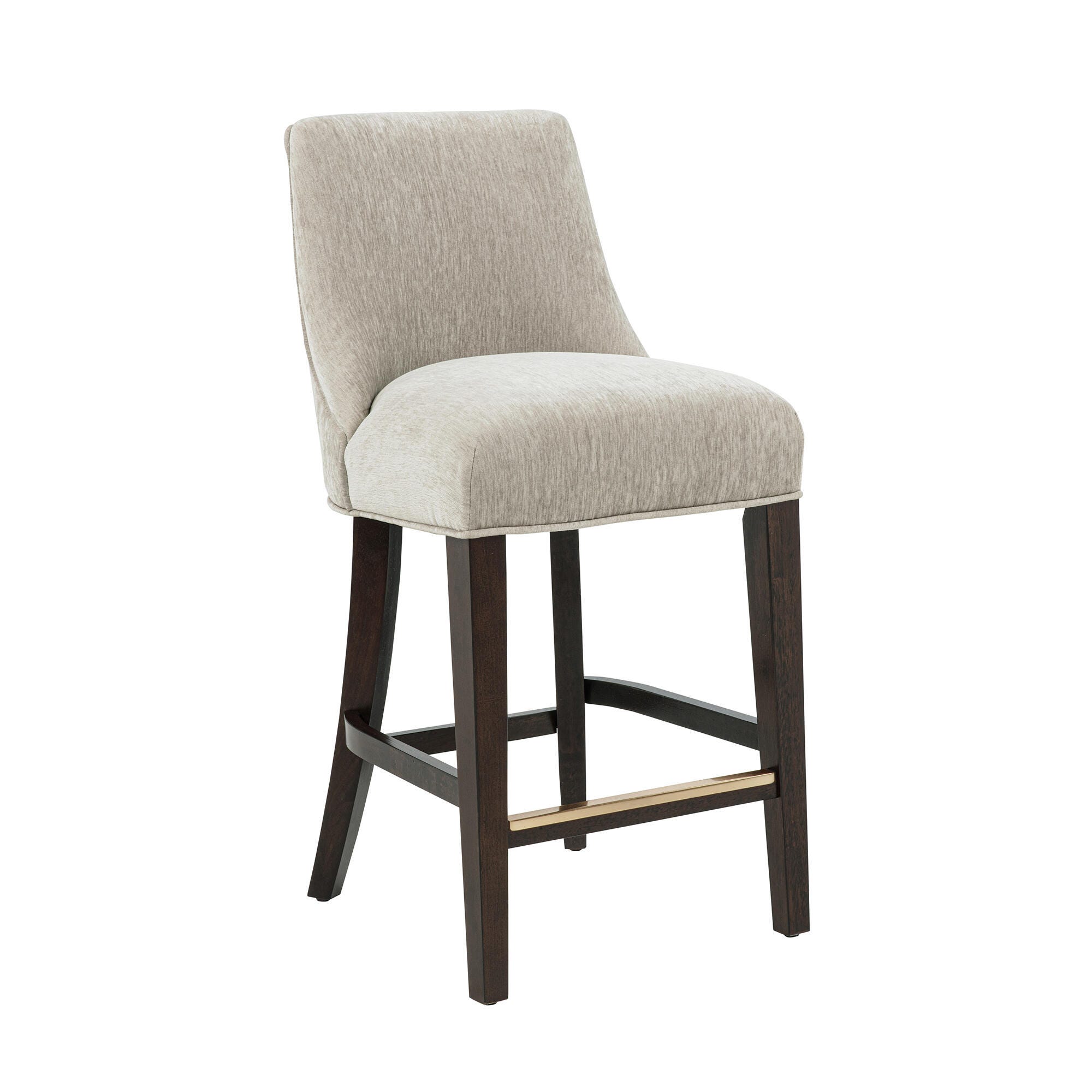 Manhattan Comfort Beever Counter Height Bar Stool, Taupe, large