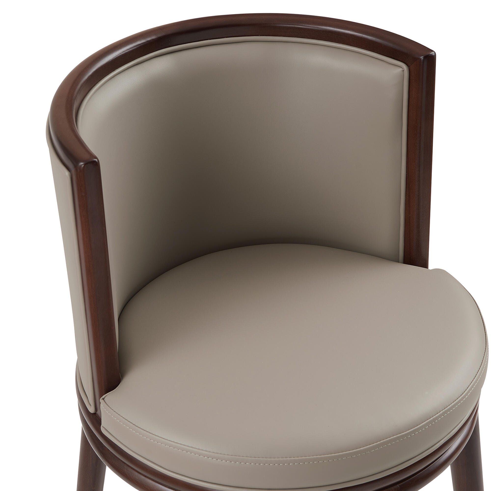 Manhattan Comfort Evalyn Bar Height Bar Stool, Taupe, large