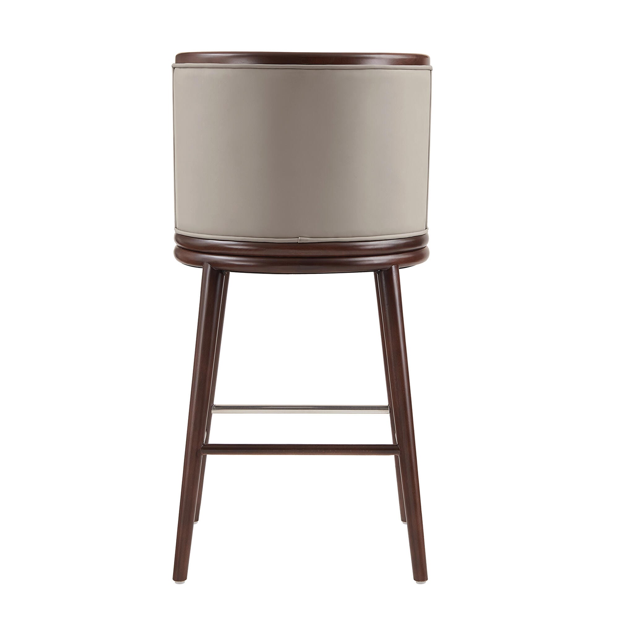 Manhattan Comfort Evalyn Bar Height Bar Stool, Taupe, large