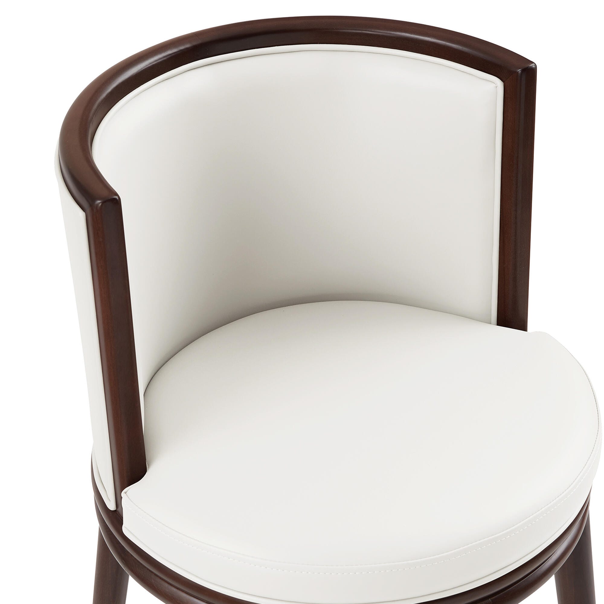 Manhattan Comfort Evalyn Bar Height Bar Stool, White, large