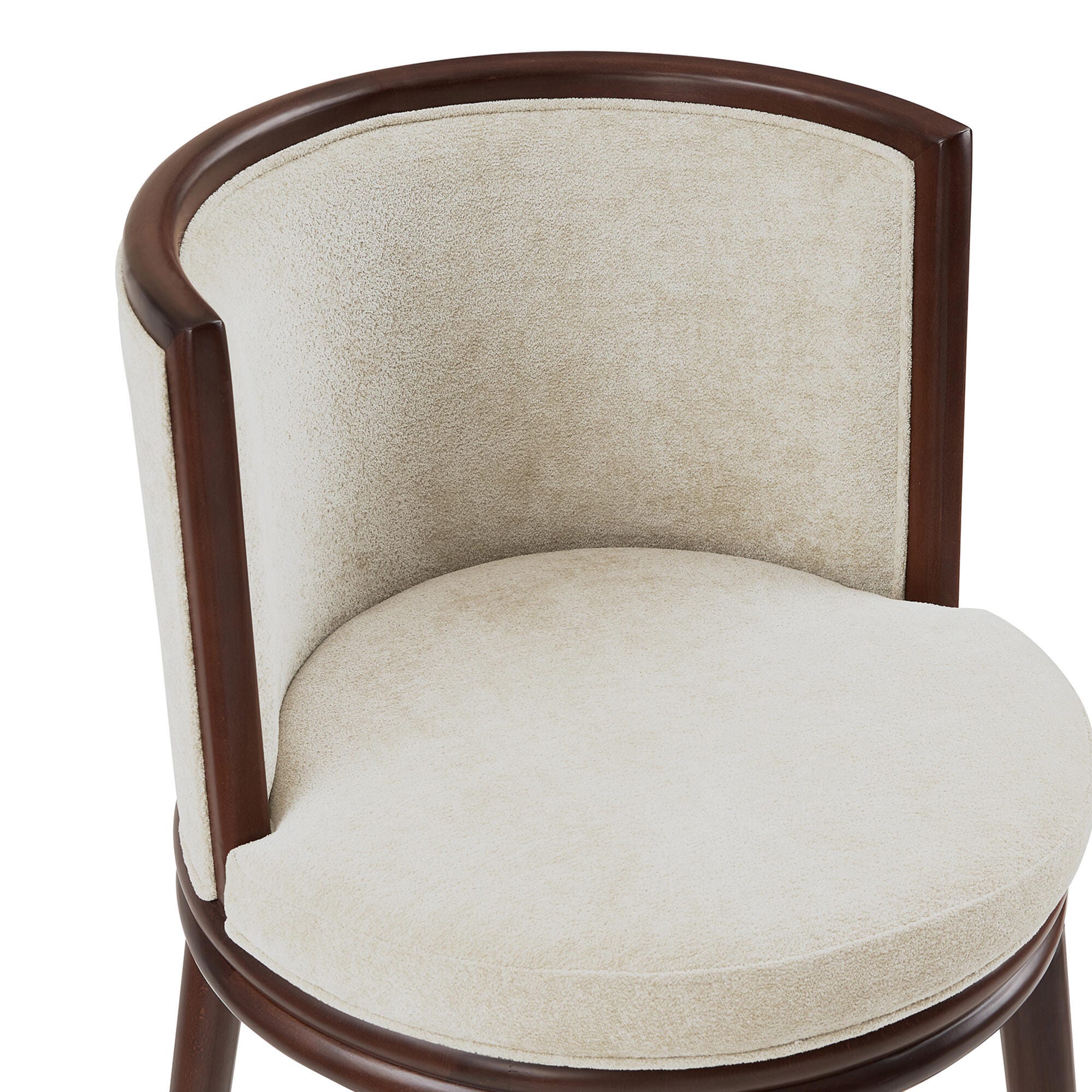 Manhattan Comfort Evalyn Bar Height Bar Stool, Cream, large