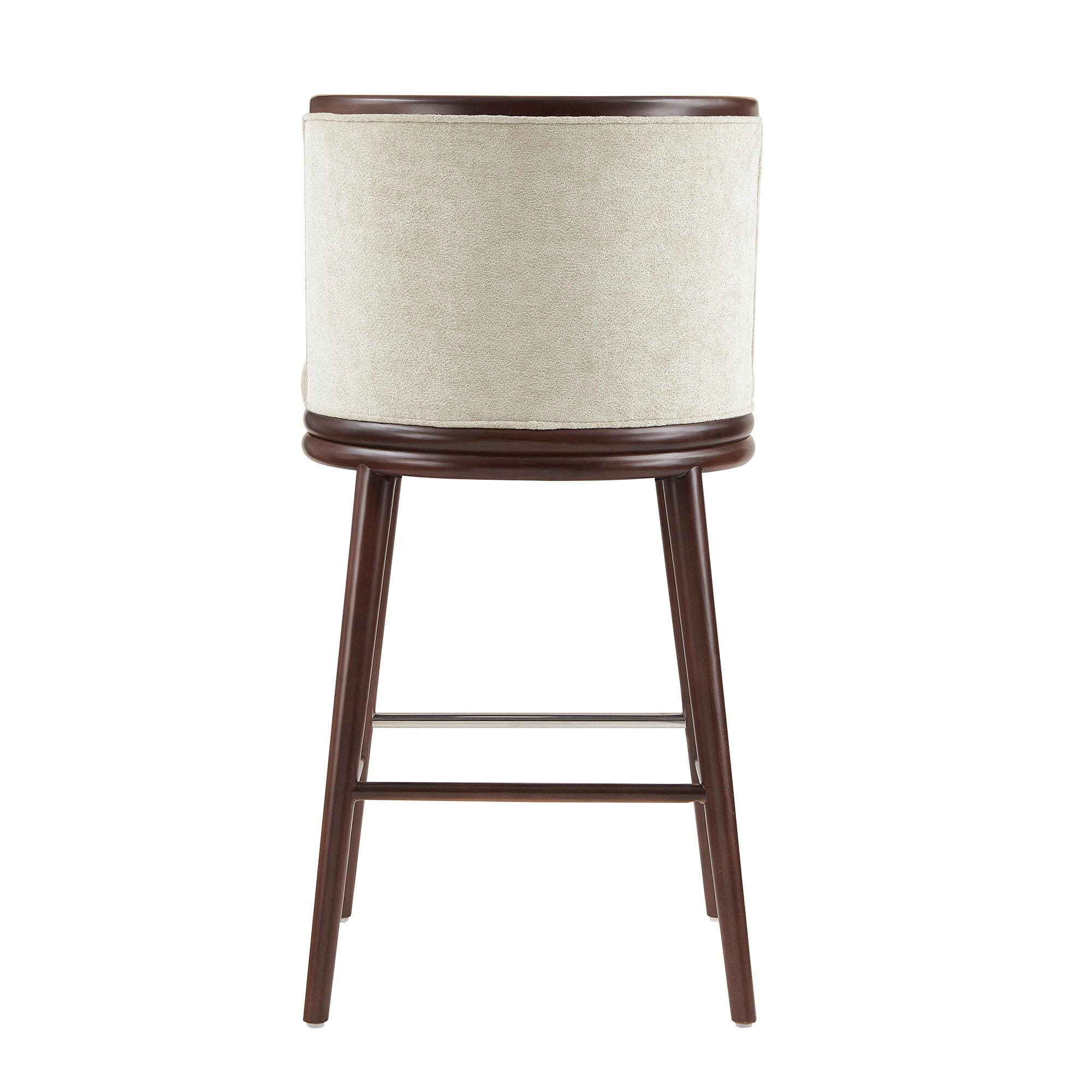 Manhattan Comfort Evalyn Bar Height Bar Stool, Cream, large