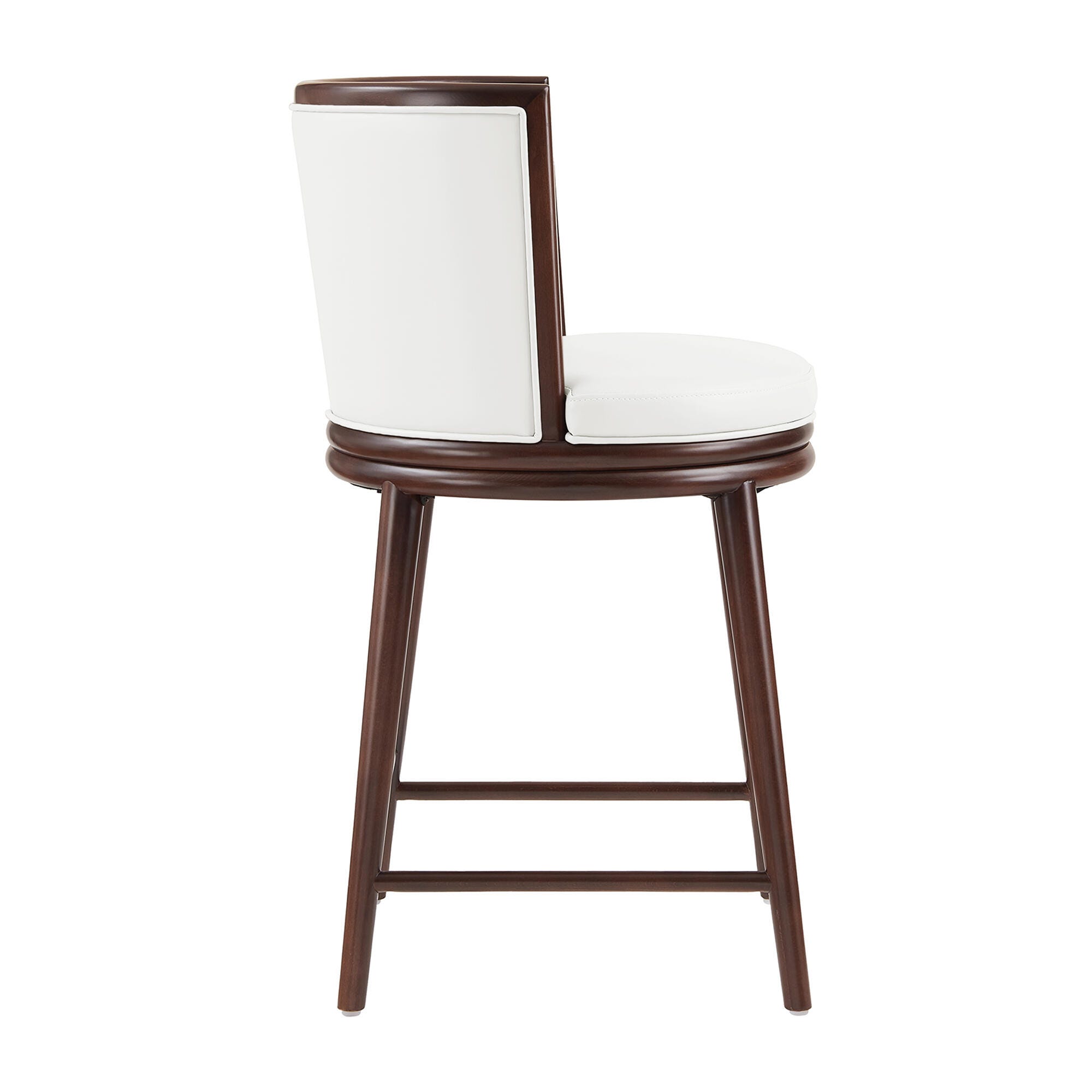 Manhattan Comfort Evalyn Counter Height Bar Stool, White, large