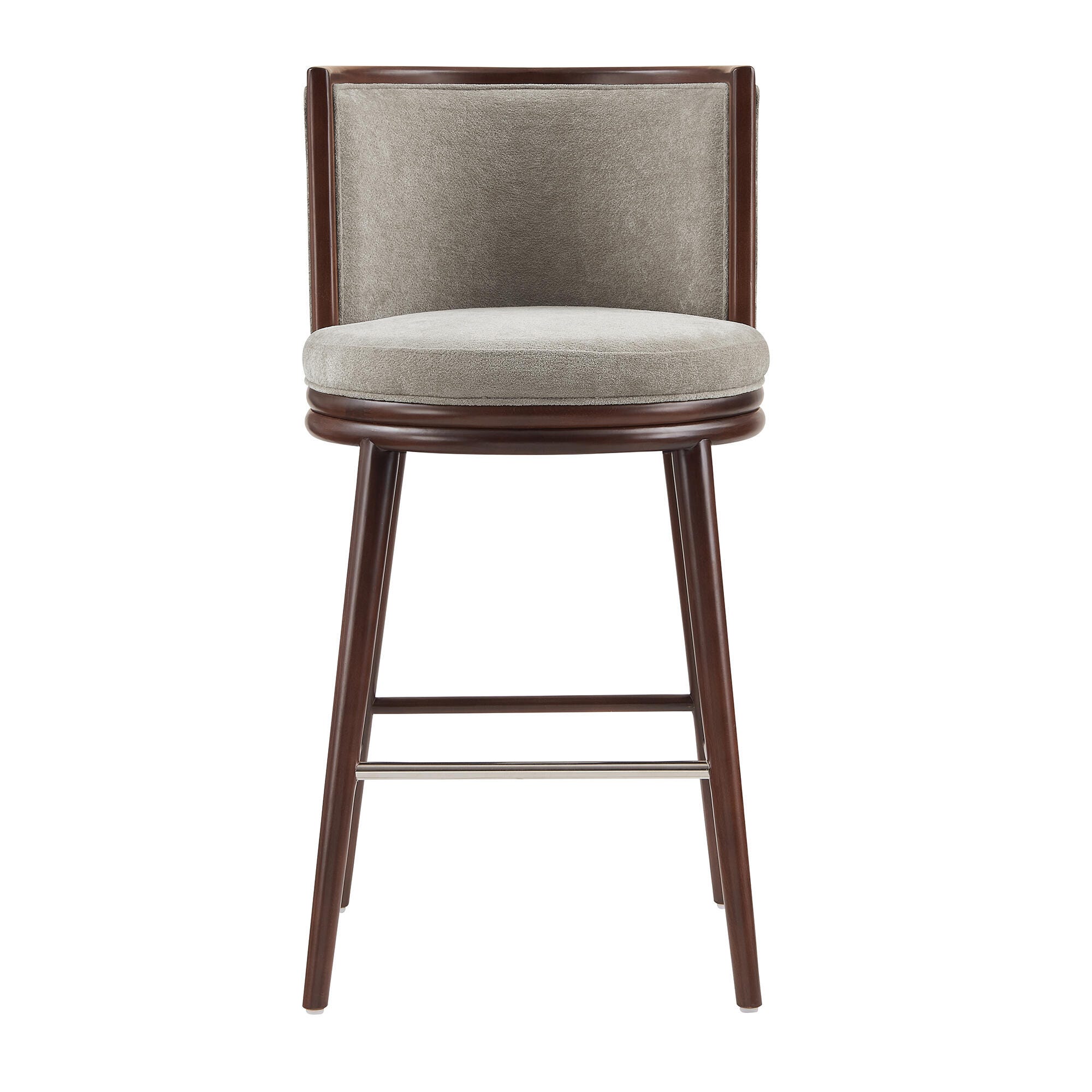 Manhattan Comfort Evalyn Bar Height Bar Stool, Dove, large