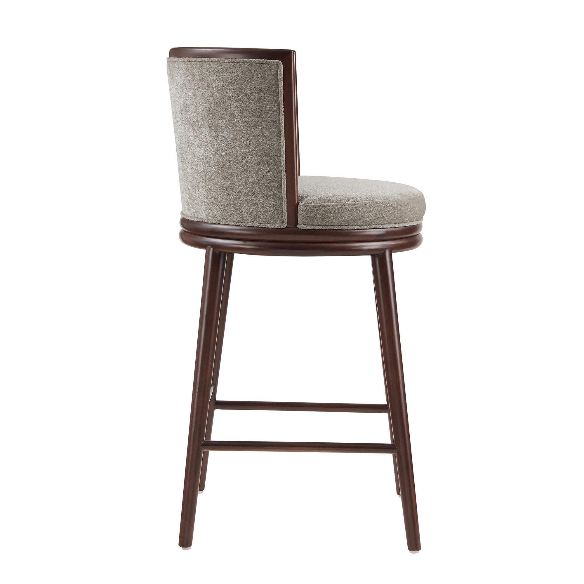 Manhattan Comfort Evalyn Bar Height Bar Stool, Dove, large