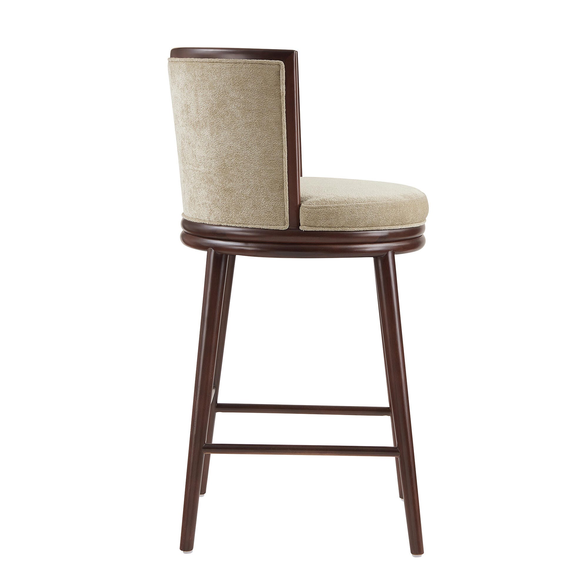 Manhattan Comfort Evalyn Bar Height Bar Stool, Natural, large
