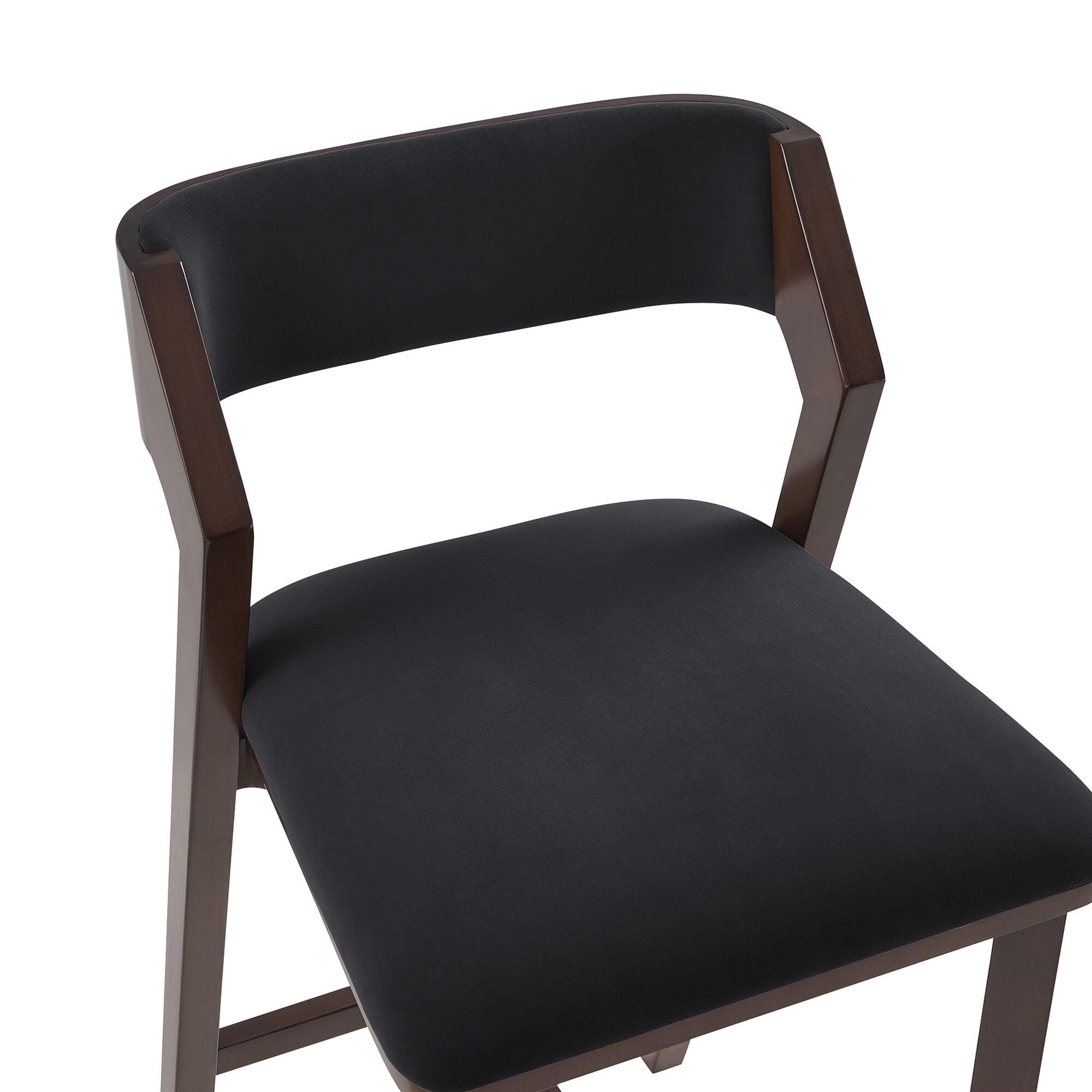 Manhattan Comfort Patricia Bar Height Bar Stool, Black, large