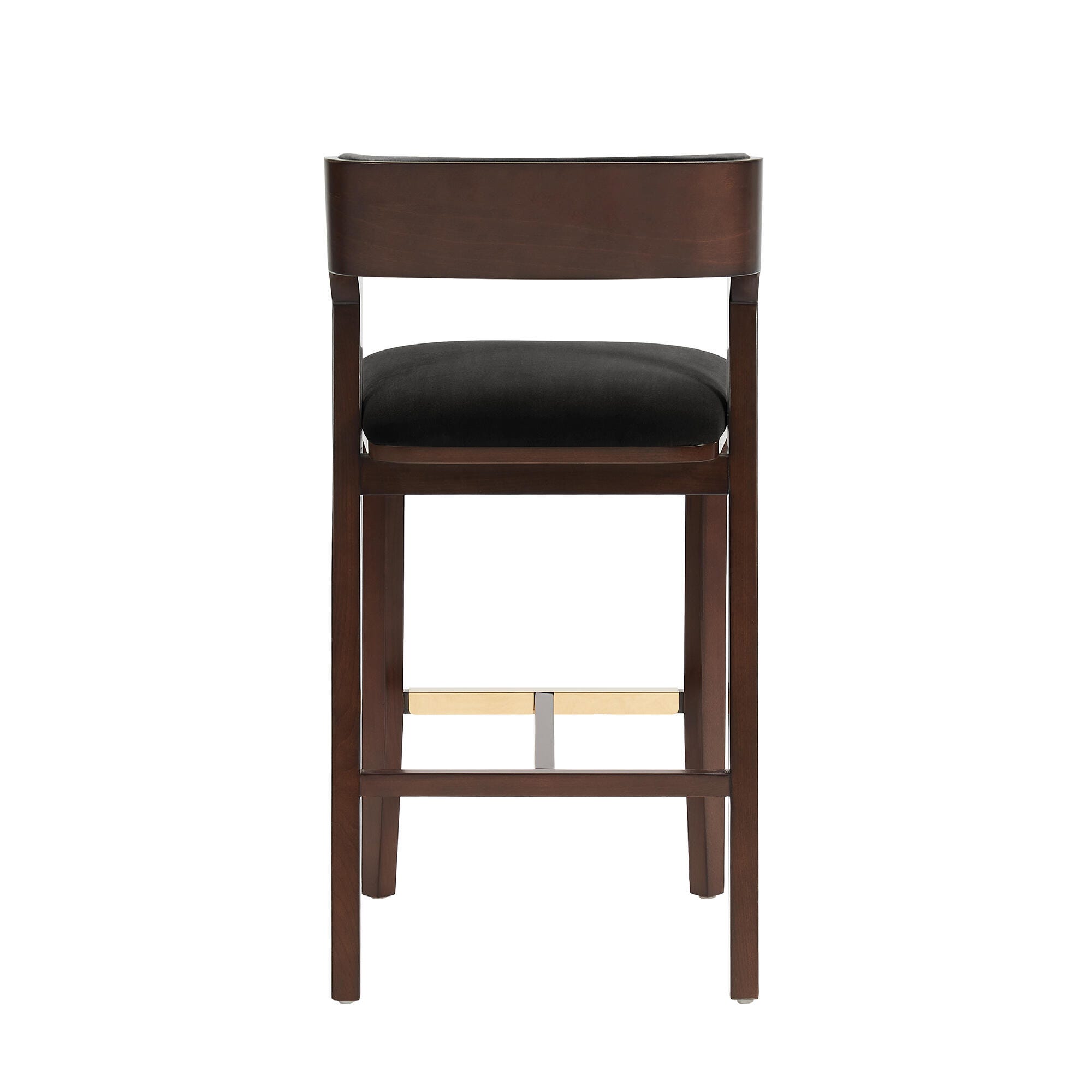 Manhattan Comfort Patricia Bar Height Bar Stool, Black, large