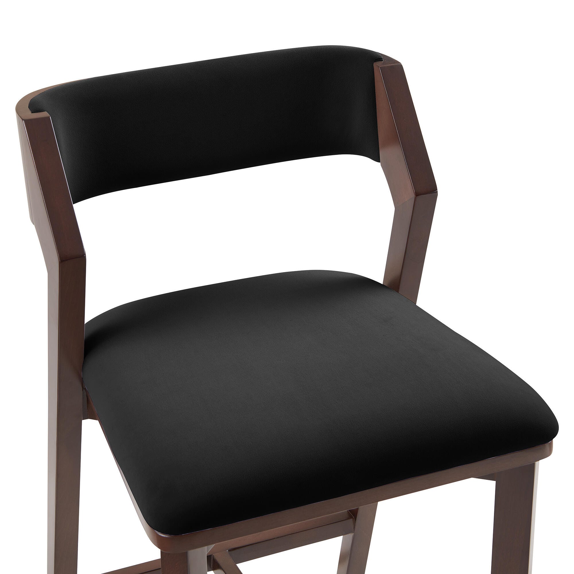 Manhattan Comfort Patricia Counter Height Bar Stool, Black, large