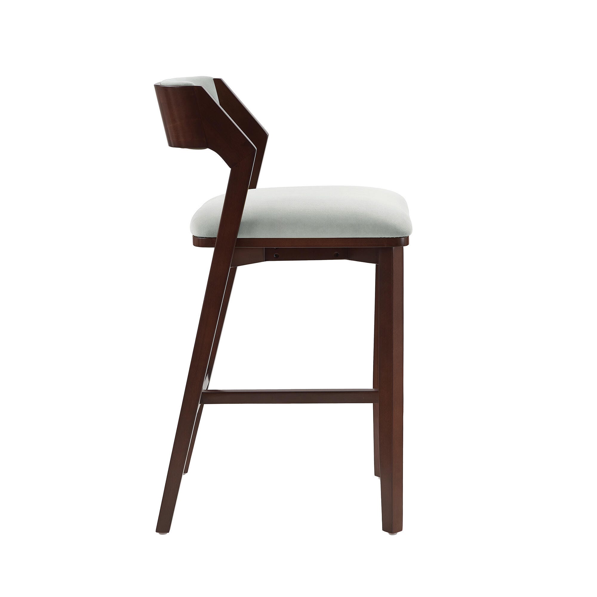 Manhattan Comfort Patricia Bar Height Bar Stool, White Glacier, large