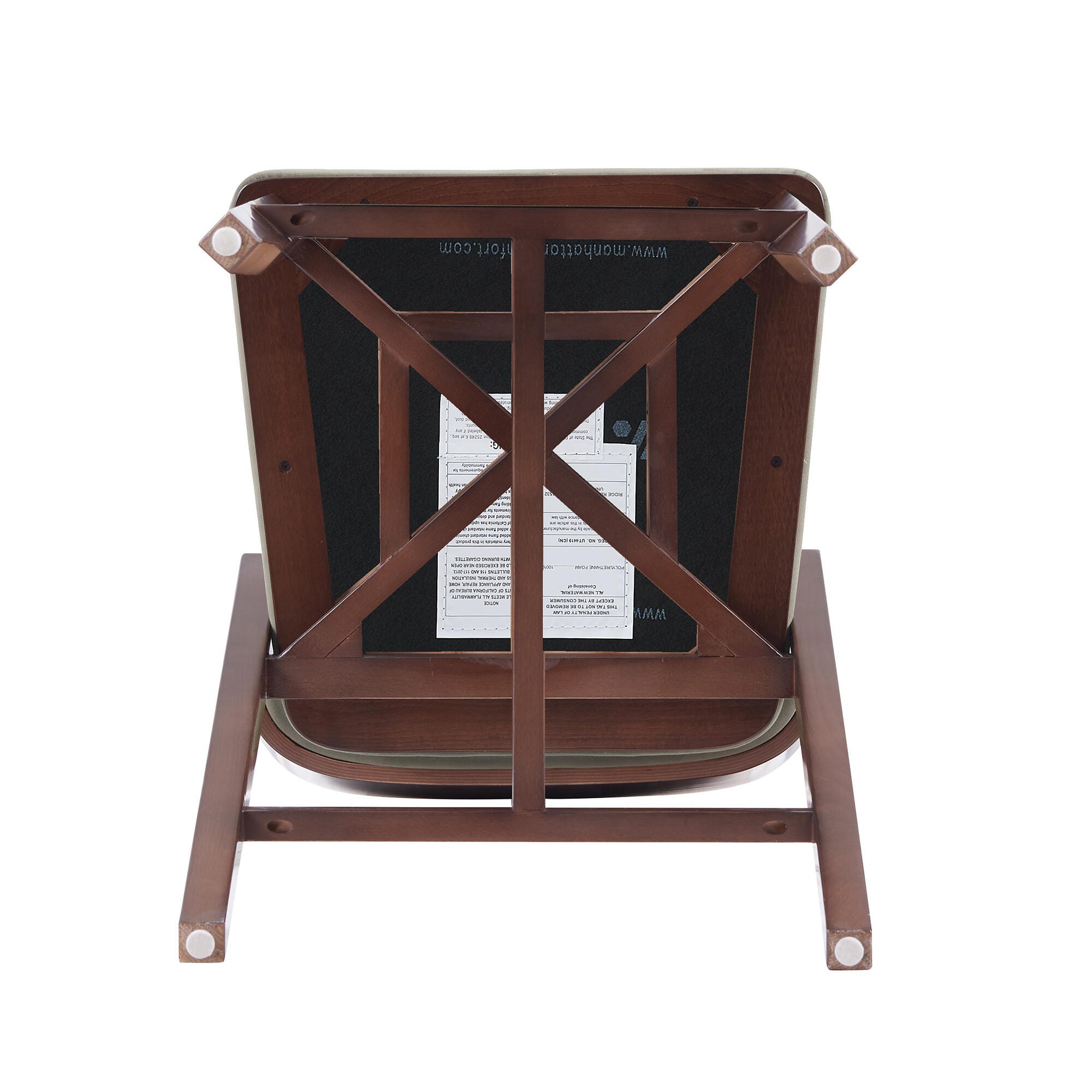 Manhattan Comfort Patricia Counter Height Bar Stool, Linen, large