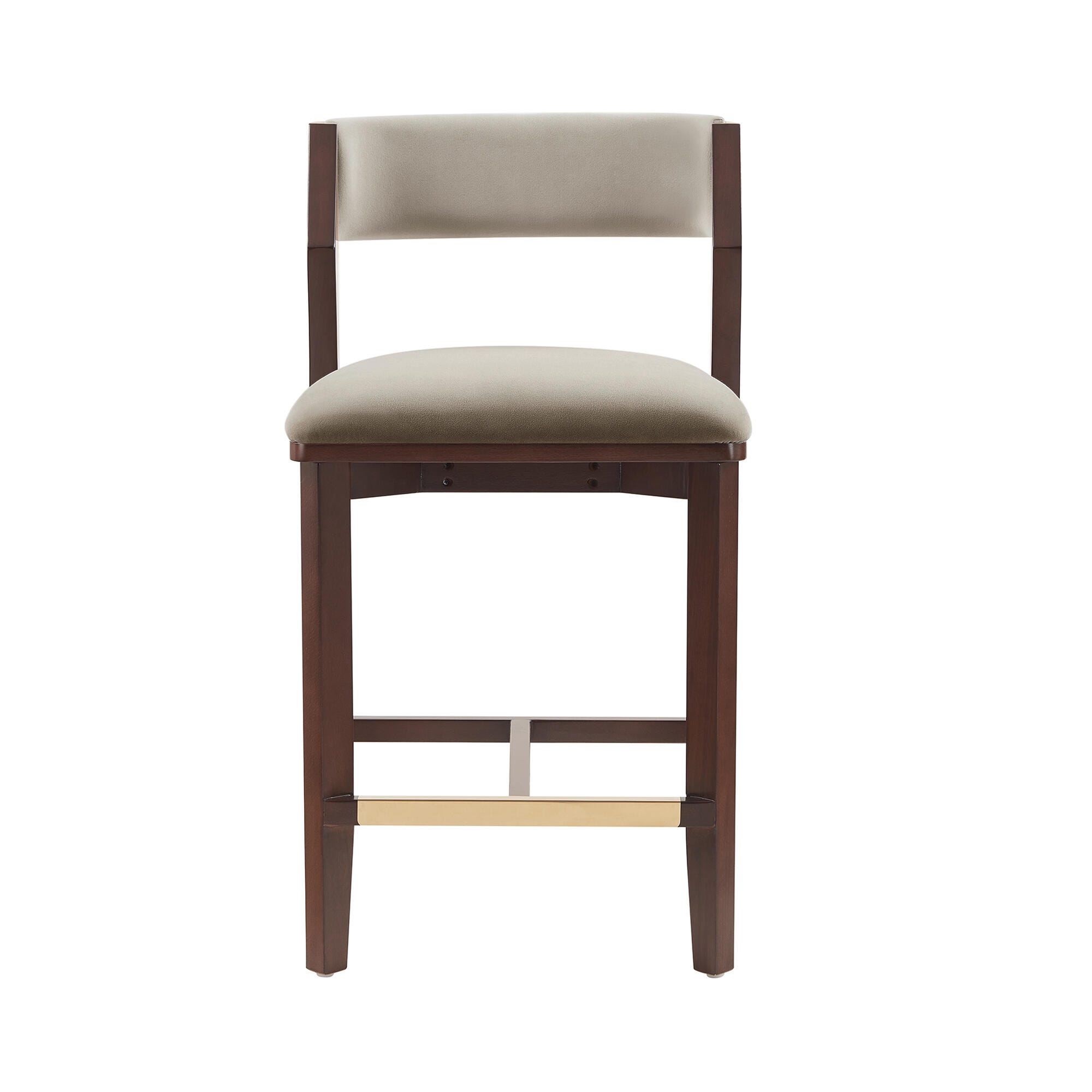 Manhattan Comfort Patricia Counter Height Bar Stool, Linen, large