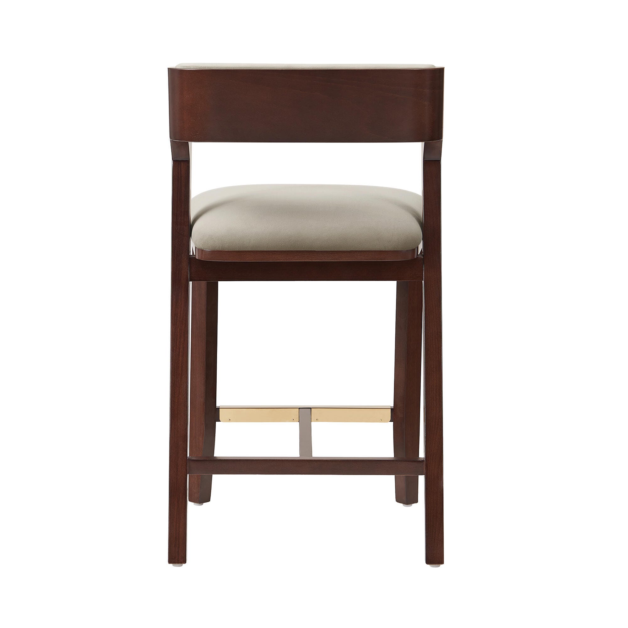 Manhattan Comfort Patricia Counter Height Bar Stool, Linen, large