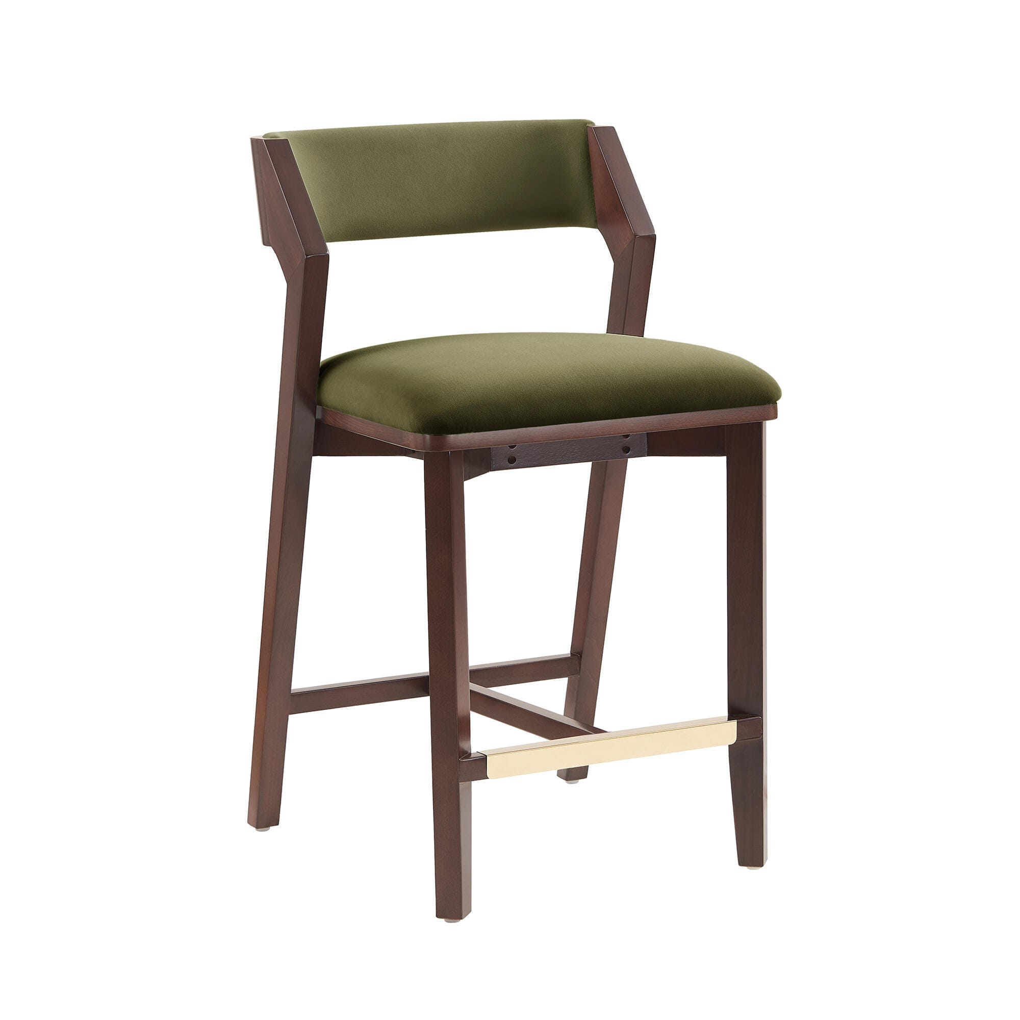 Manhattan Comfort Patricia Counter Height Bar Stool, Turtle Green, large