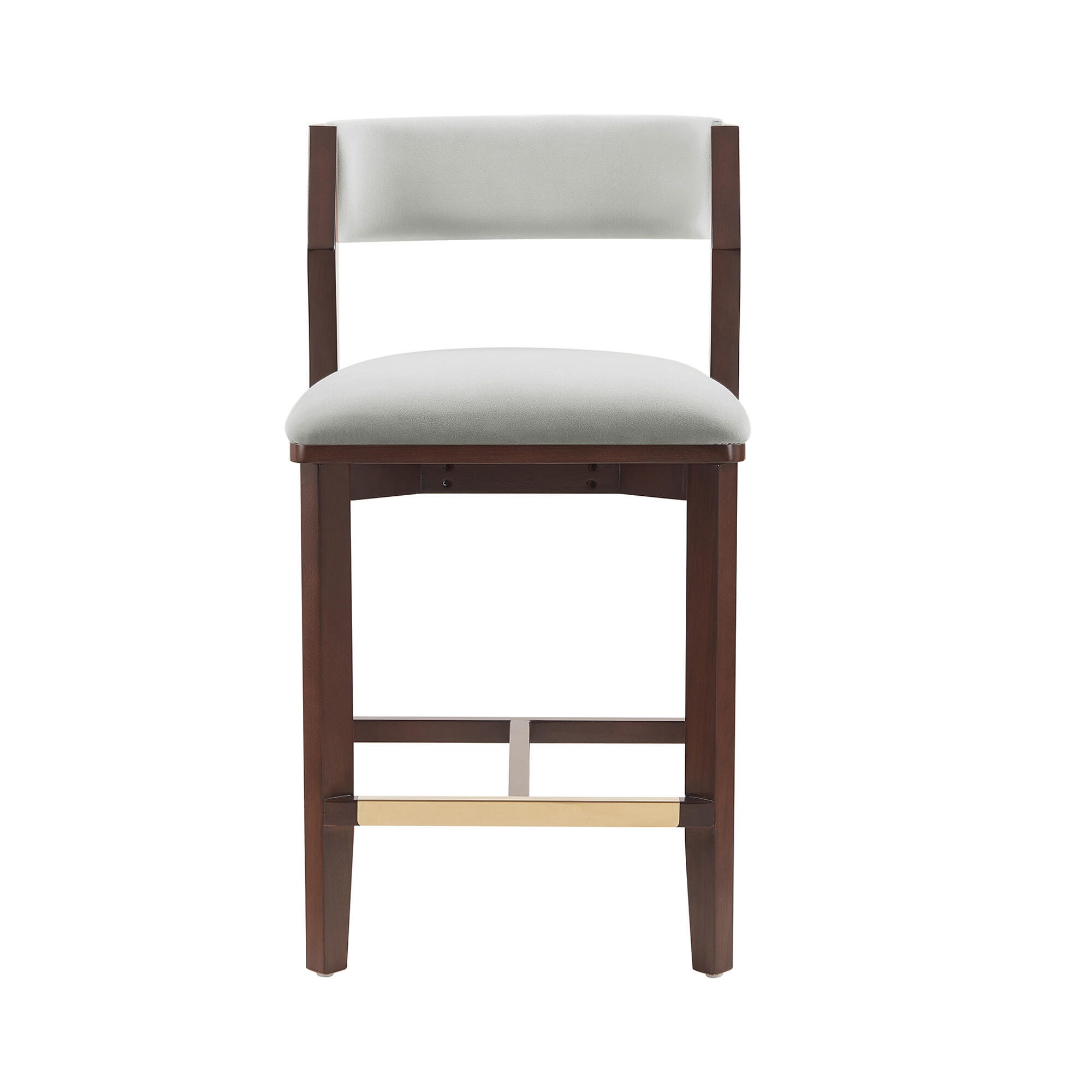 Manhattan Comfort Patricia Counter Height Bar Stool, White Glacier, large