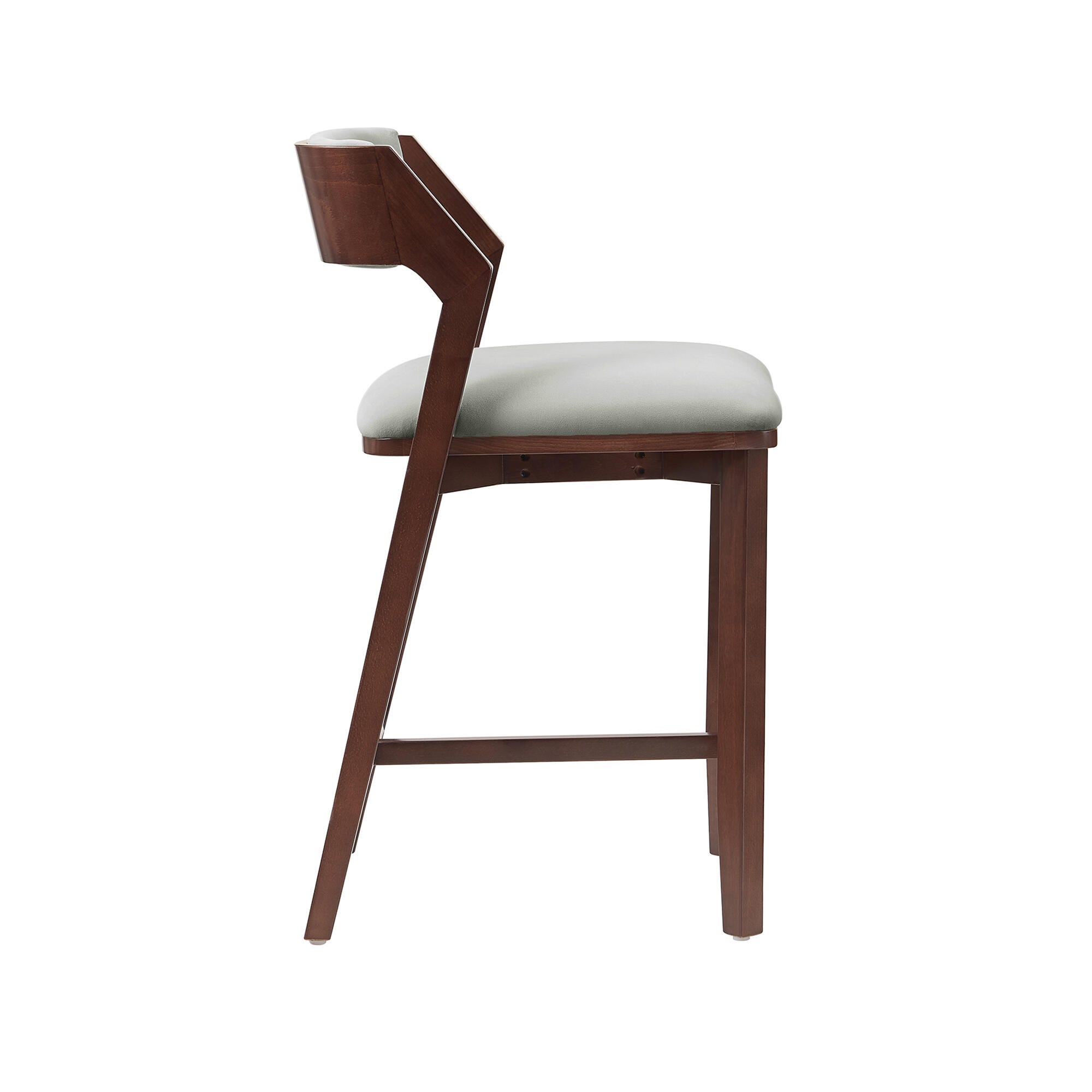 Manhattan Comfort Patricia Counter Height Bar Stool, White Glacier, large