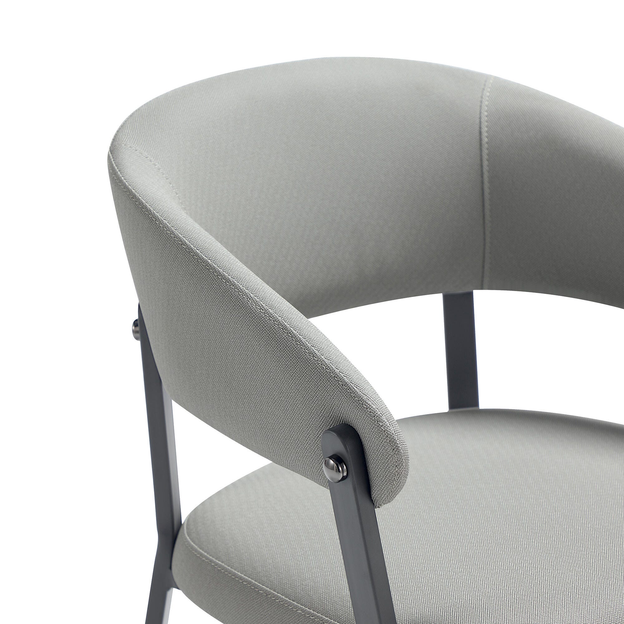 Manhattan Comfort Belle Dining Chair, Stone Gray, large