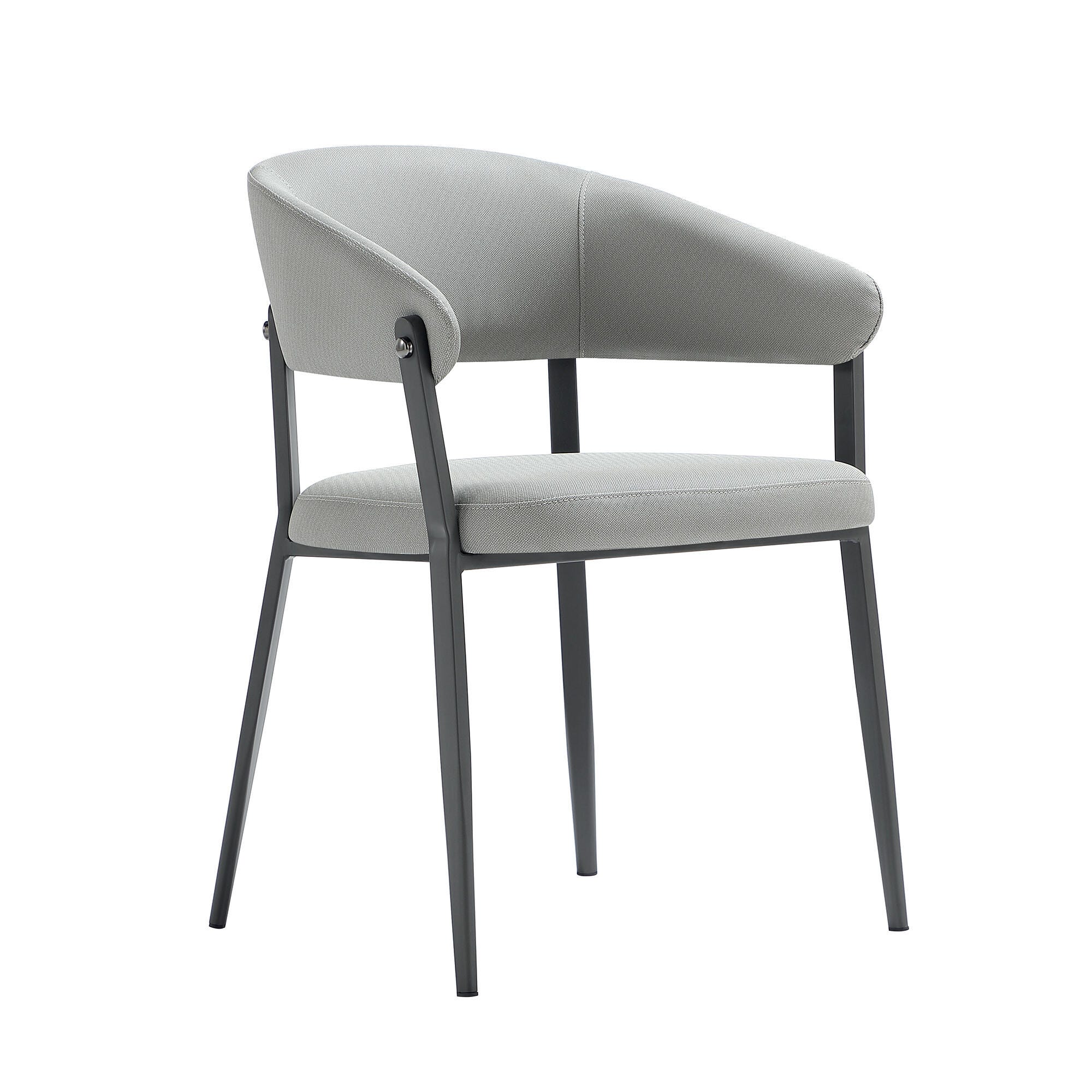 Manhattan Comfort Belle Dining Chair, Stone Gray, large