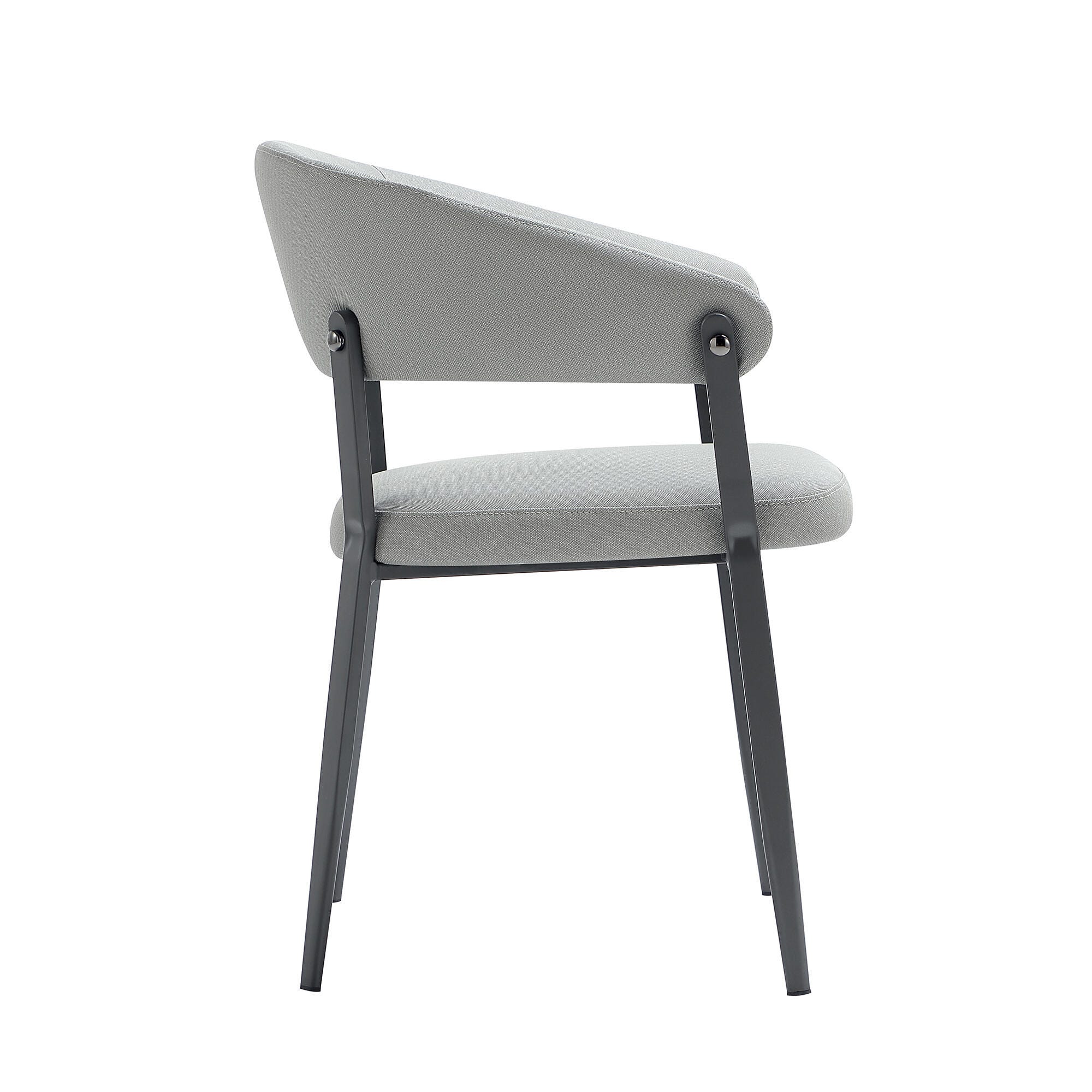 Manhattan Comfort Belle Dining Chair, Stone Gray, large