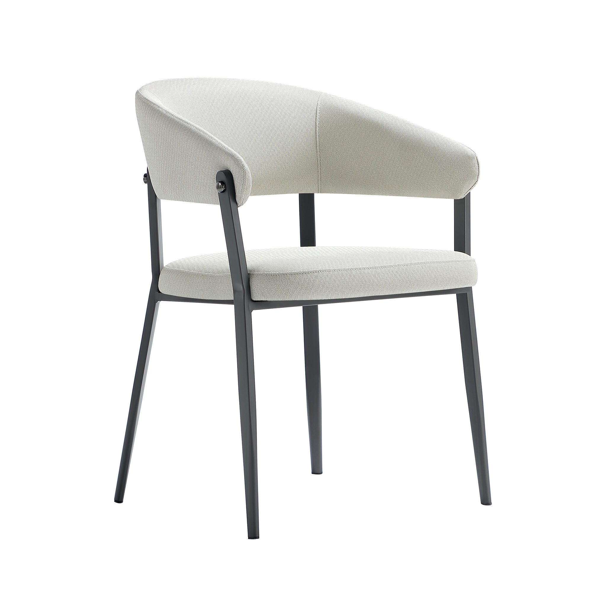 Manhattan Comfort Belle Dining Chair, Oatmeal, large