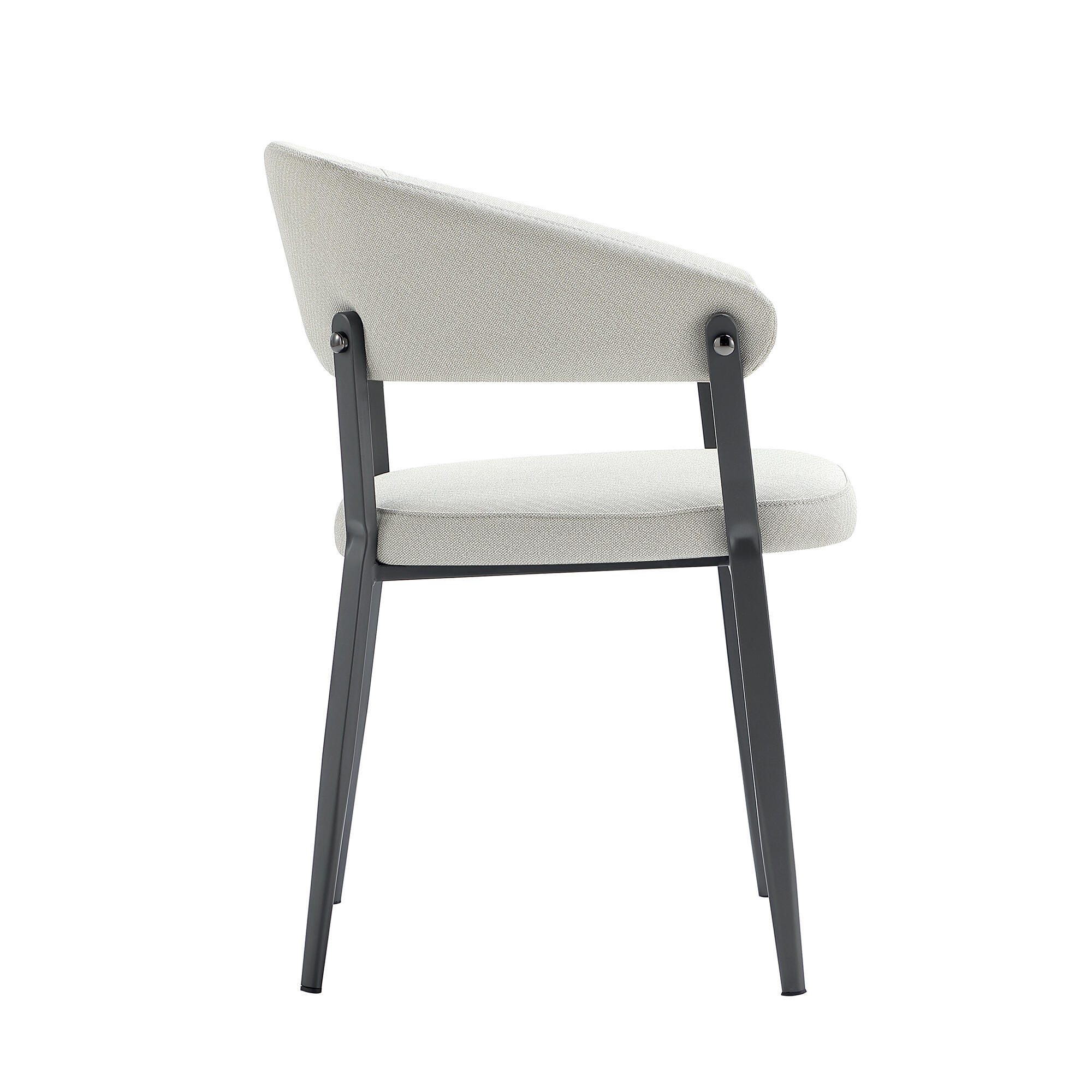 Manhattan Comfort Belle Dining Chair, Oatmeal, large