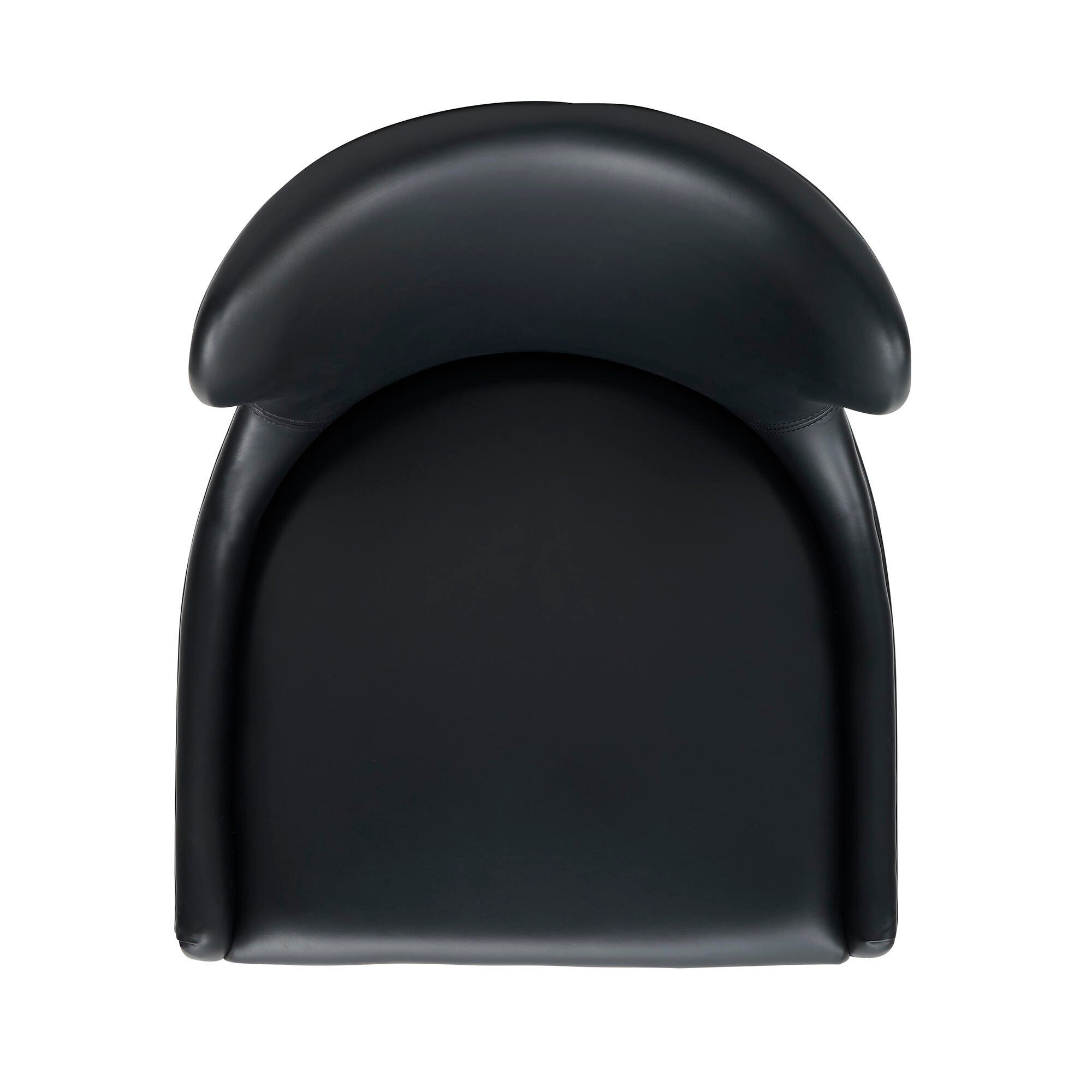 Manhattan Comfort Blair Bar Height Bar Stool, Black, large