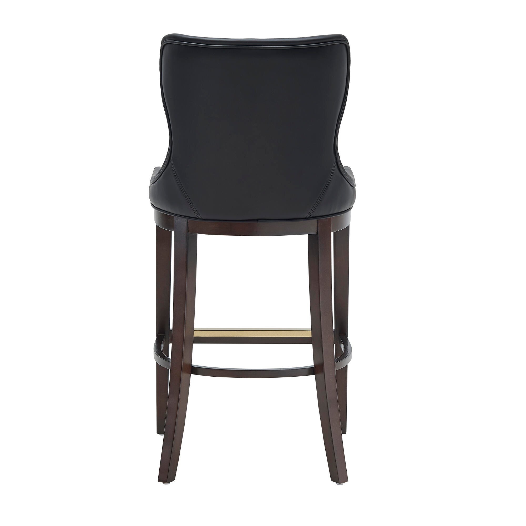 Manhattan Comfort Blair Bar Height Bar Stool, Black, large