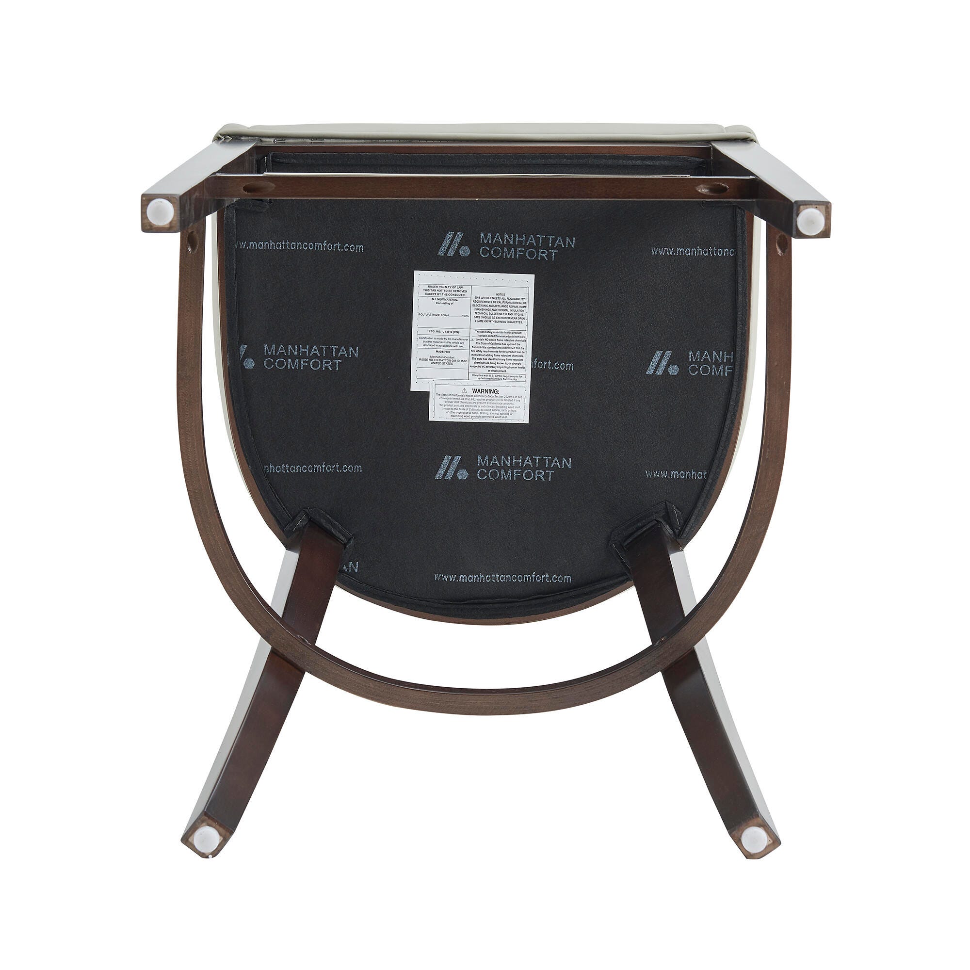 Manhattan Comfort Blair Bar Height Bar Stool, Stone, large
