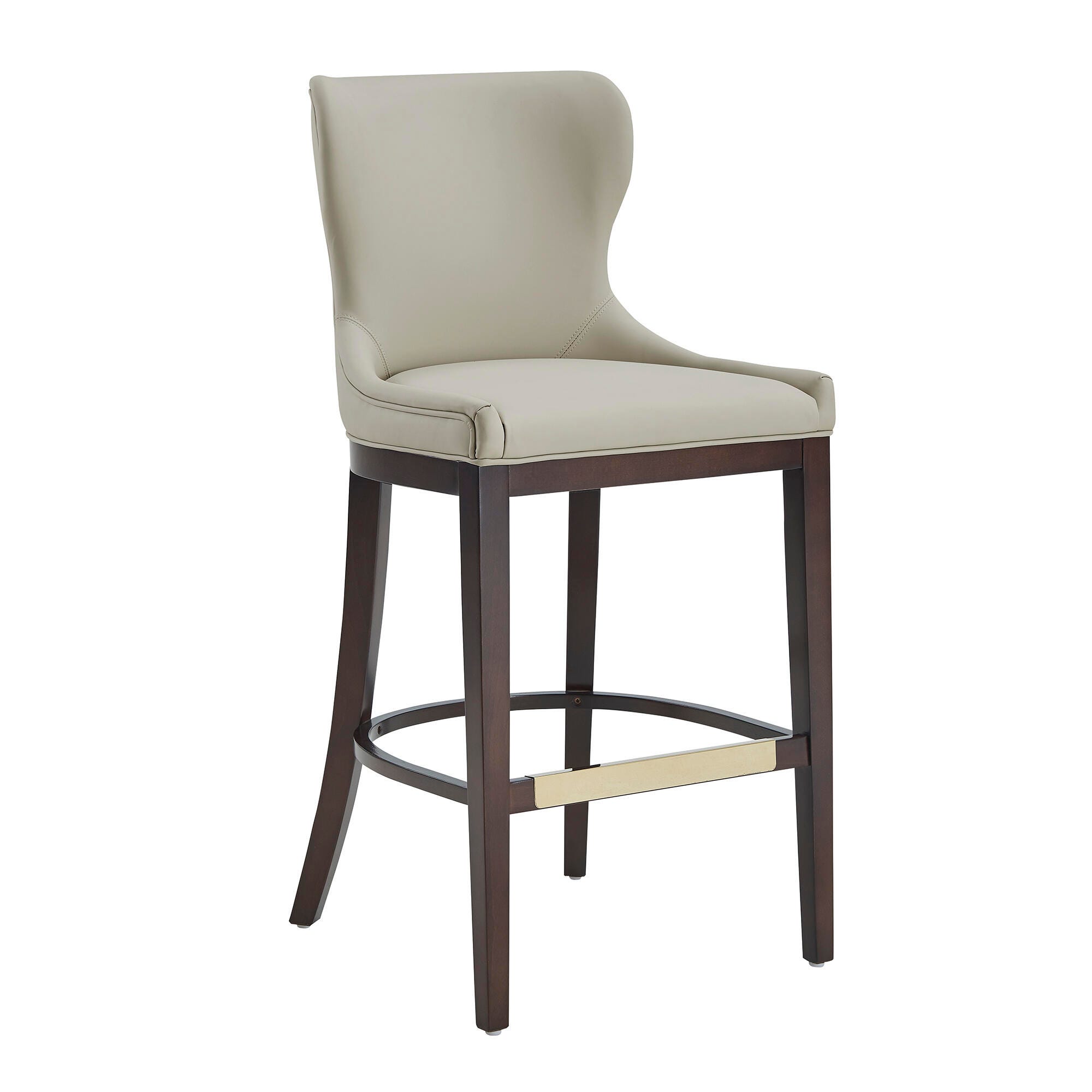 Manhattan Comfort Blair Bar Height Bar Stool, Stone, large